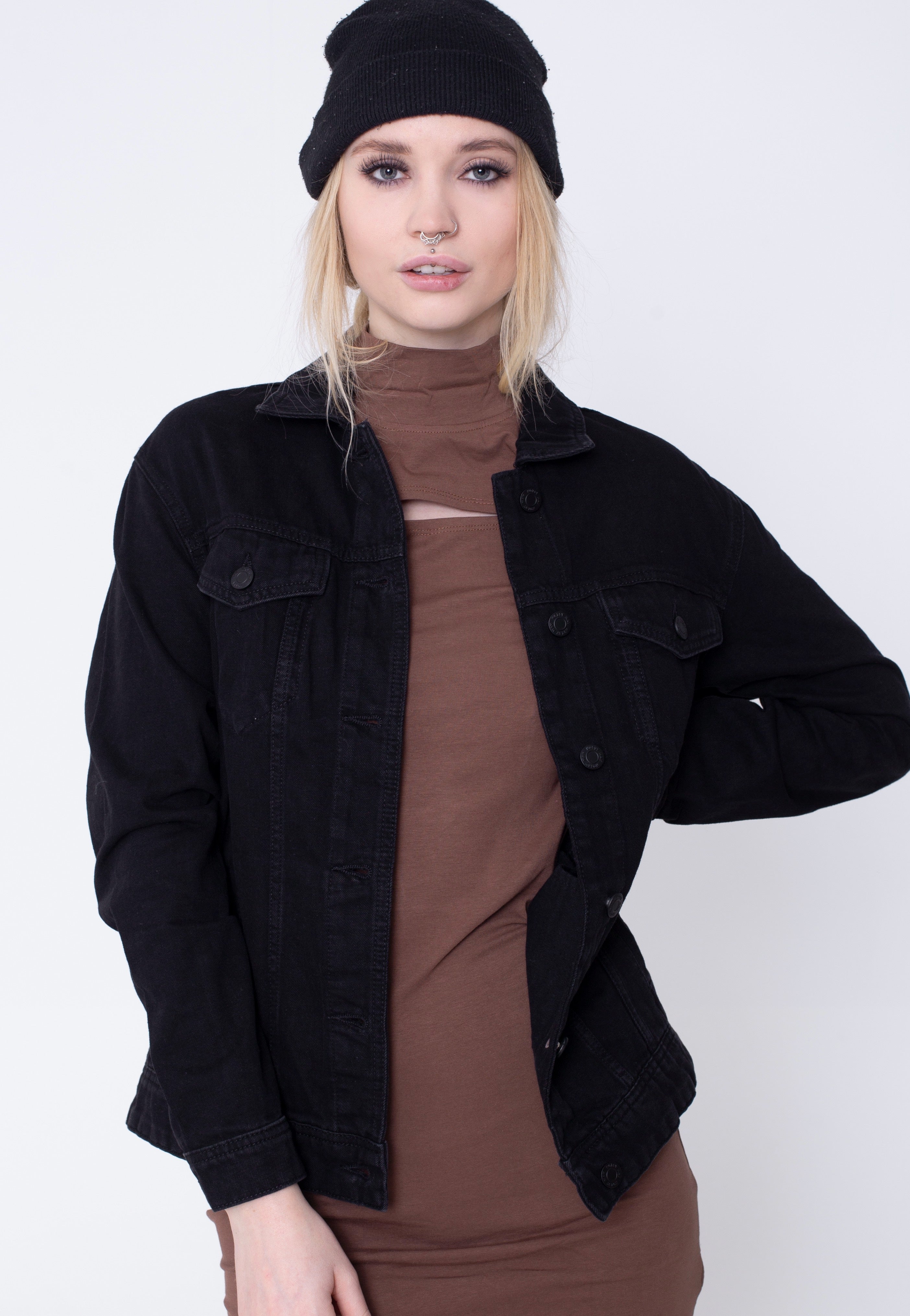 Noisy May - Ole Denim Black - Jeans Jacket | Women-Image