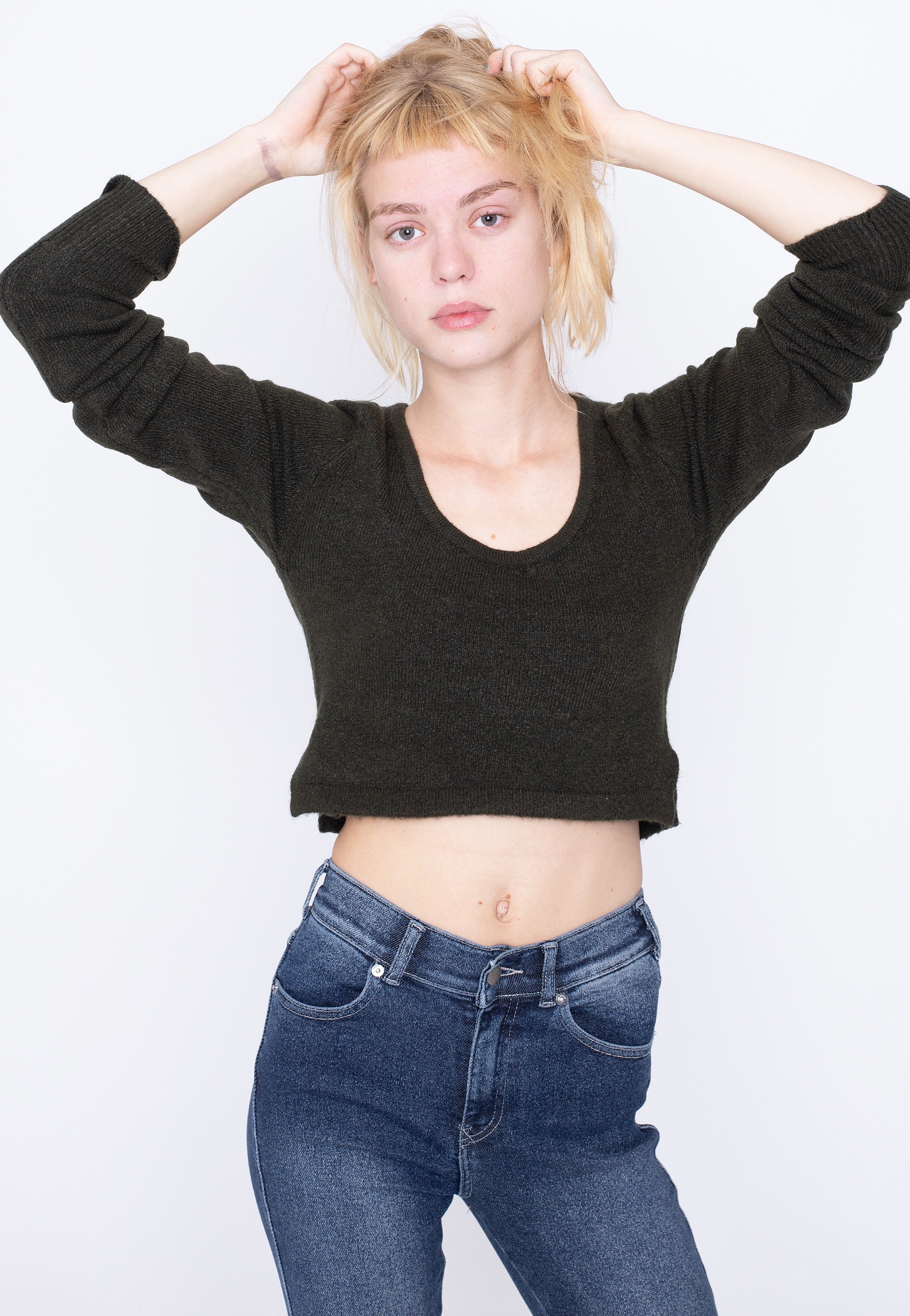 Noisy May - Rana Crop Knit Rosin - Pullover | Women-Image