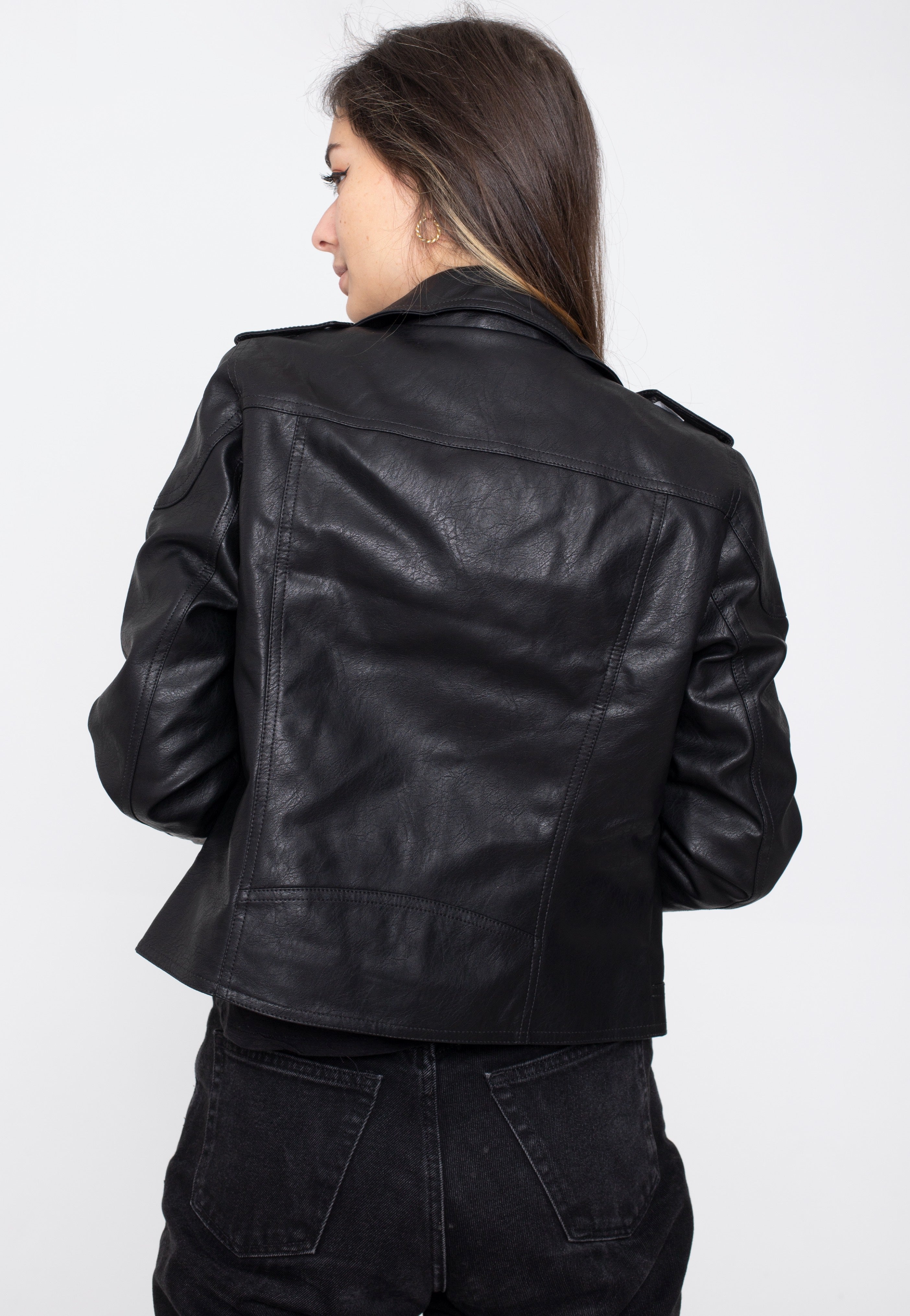 Noisy May - Rollo Black - Leather Jacket | Women-Image