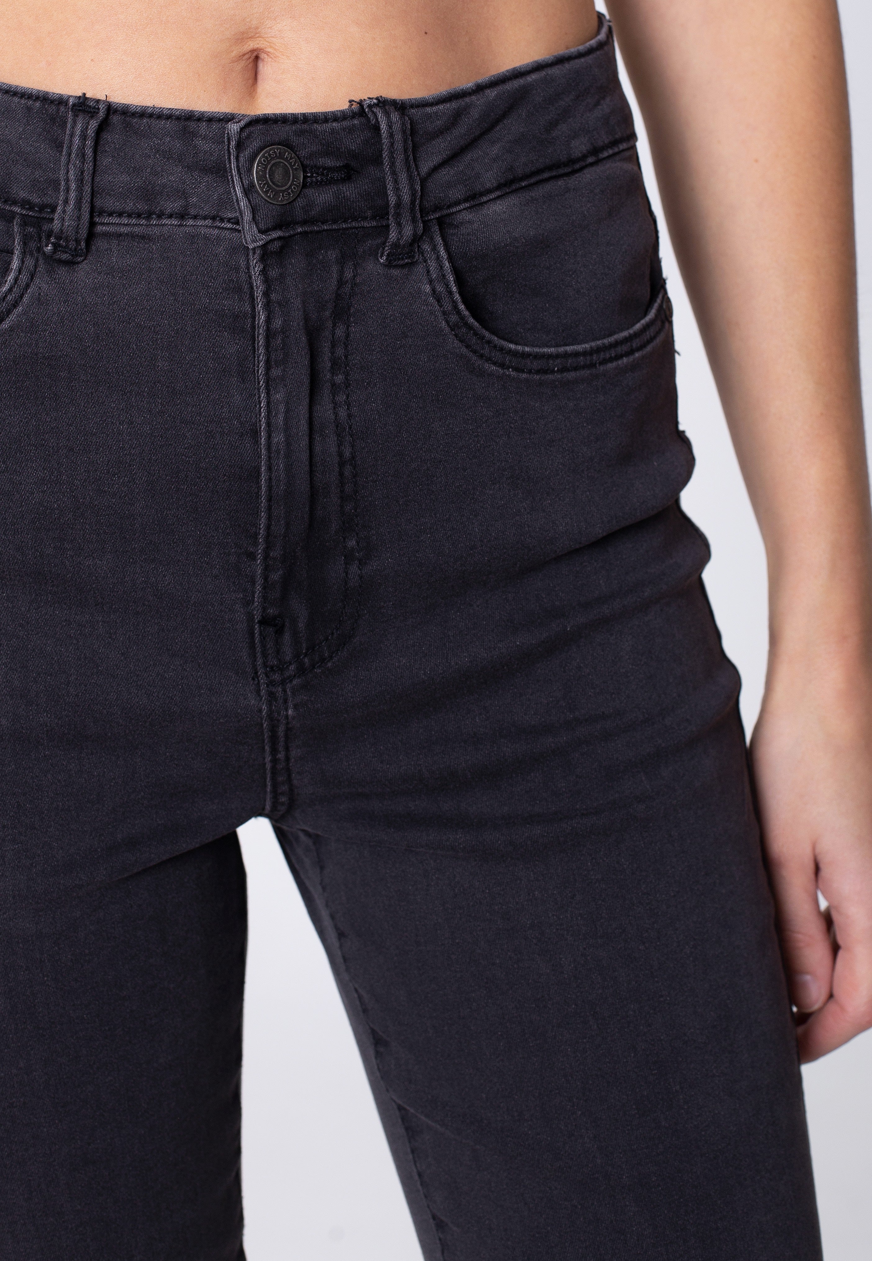 Noisy May - Sallie Flare Dark Grey Denim - Jeans | Women-Image