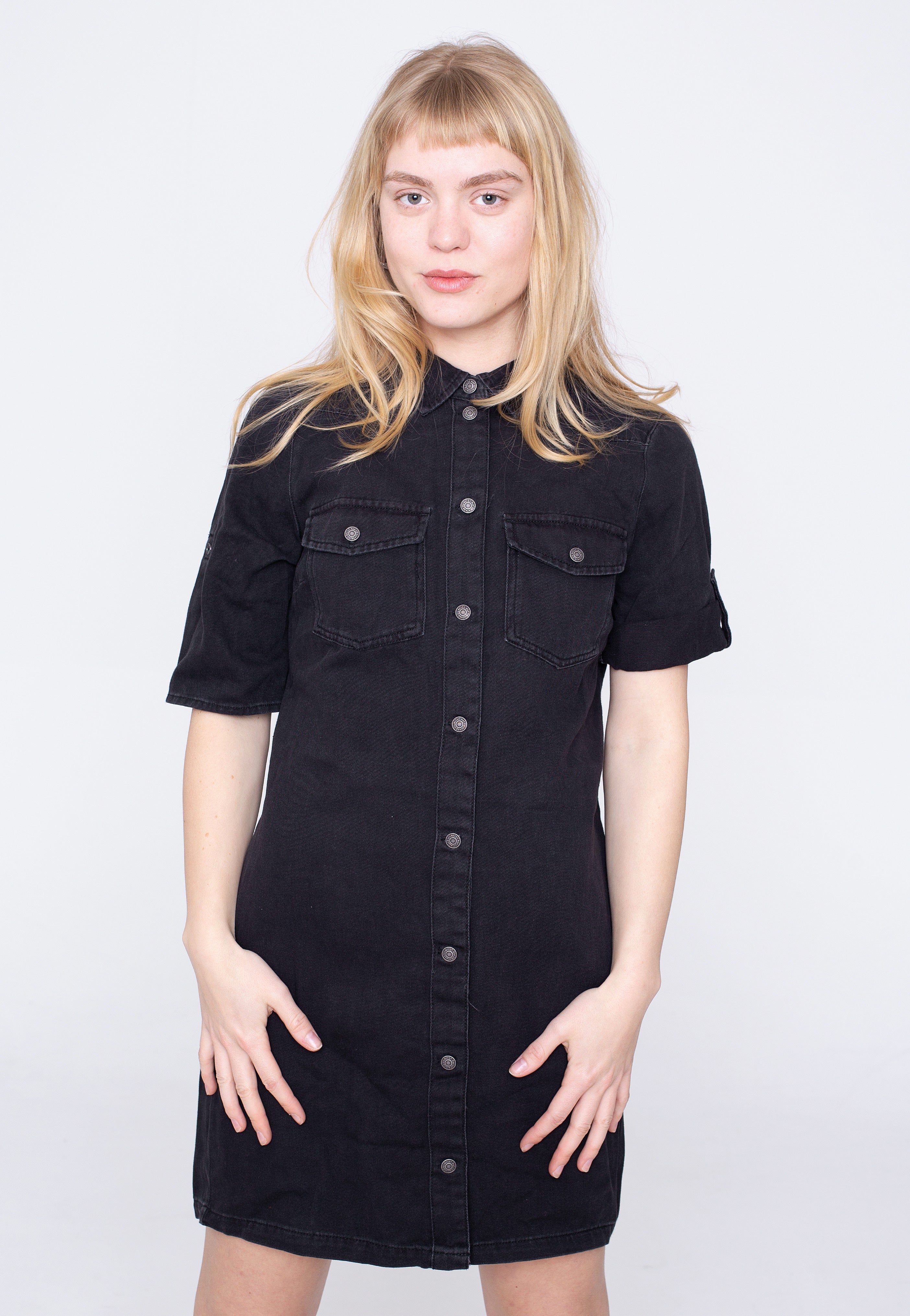 Noisy May - Signe Denim Black Denim - Dress | Women-Image