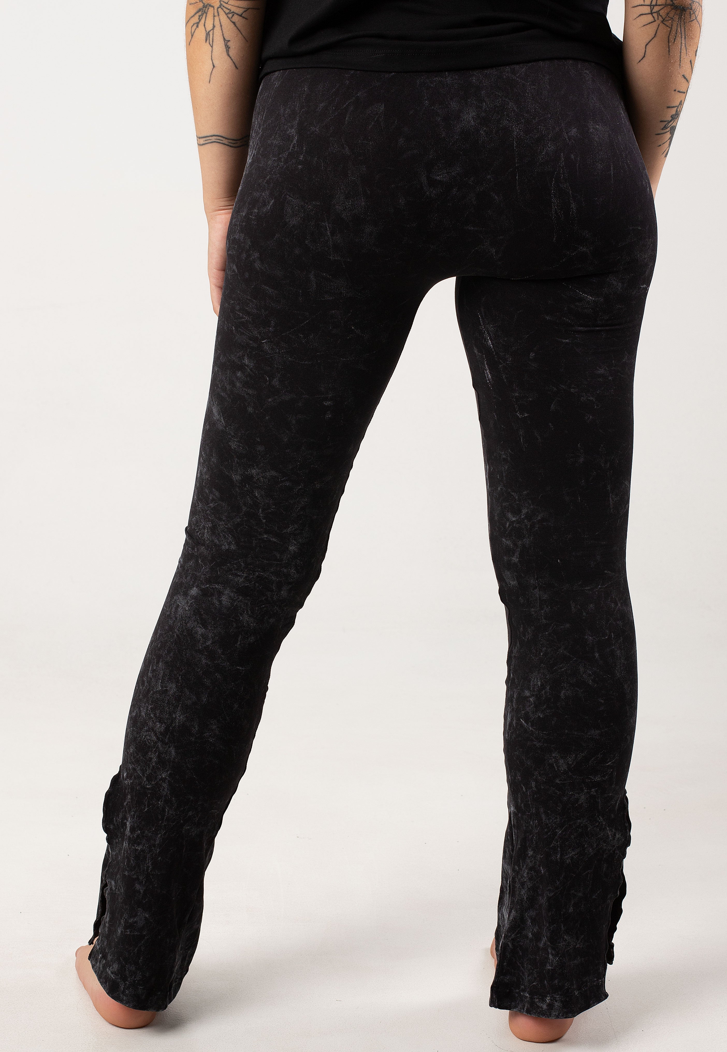 Noisy May - Tammura Flared Black Washed - Leggings | Women-Image