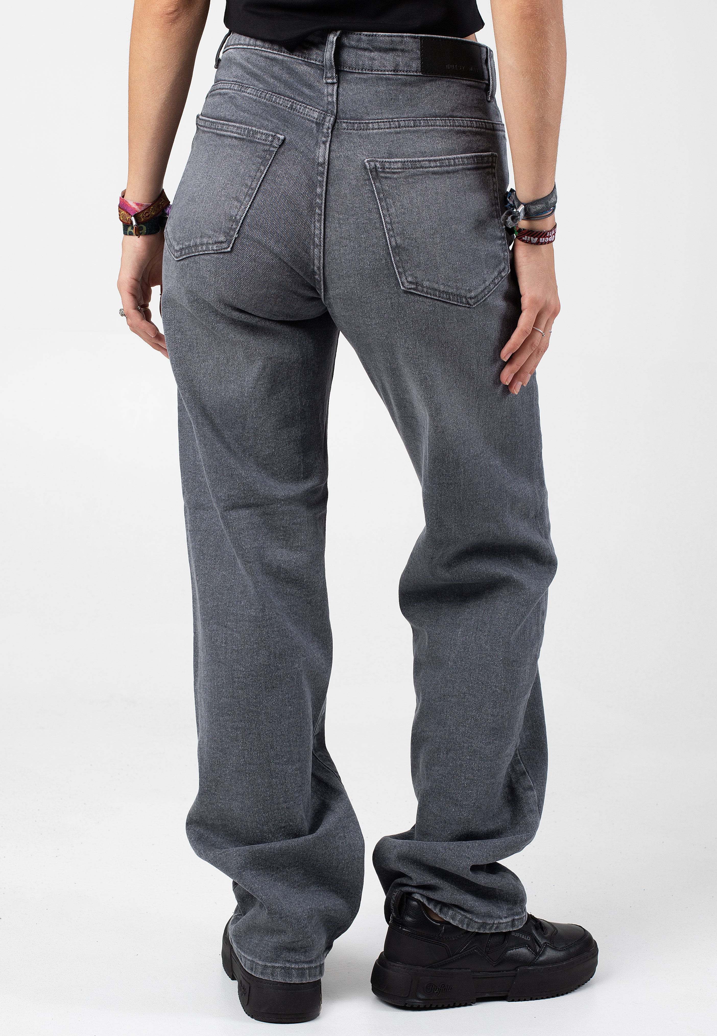 Noisy May - Yolanda Dark Grey Denim Grey - Jeans | Women-Image