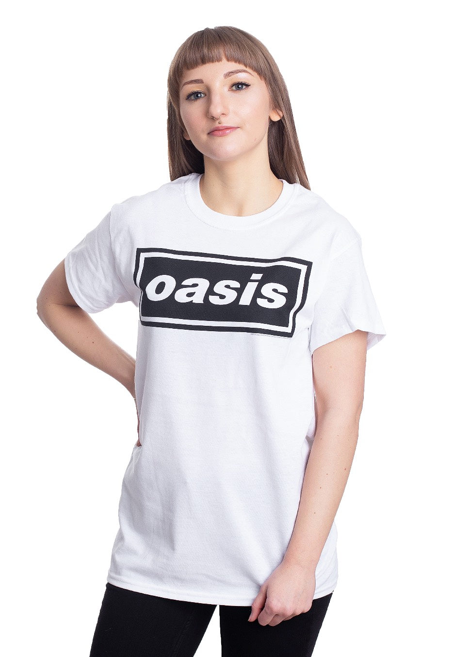 Oasis - Decca Logo White - T-Shirt | Women-Image