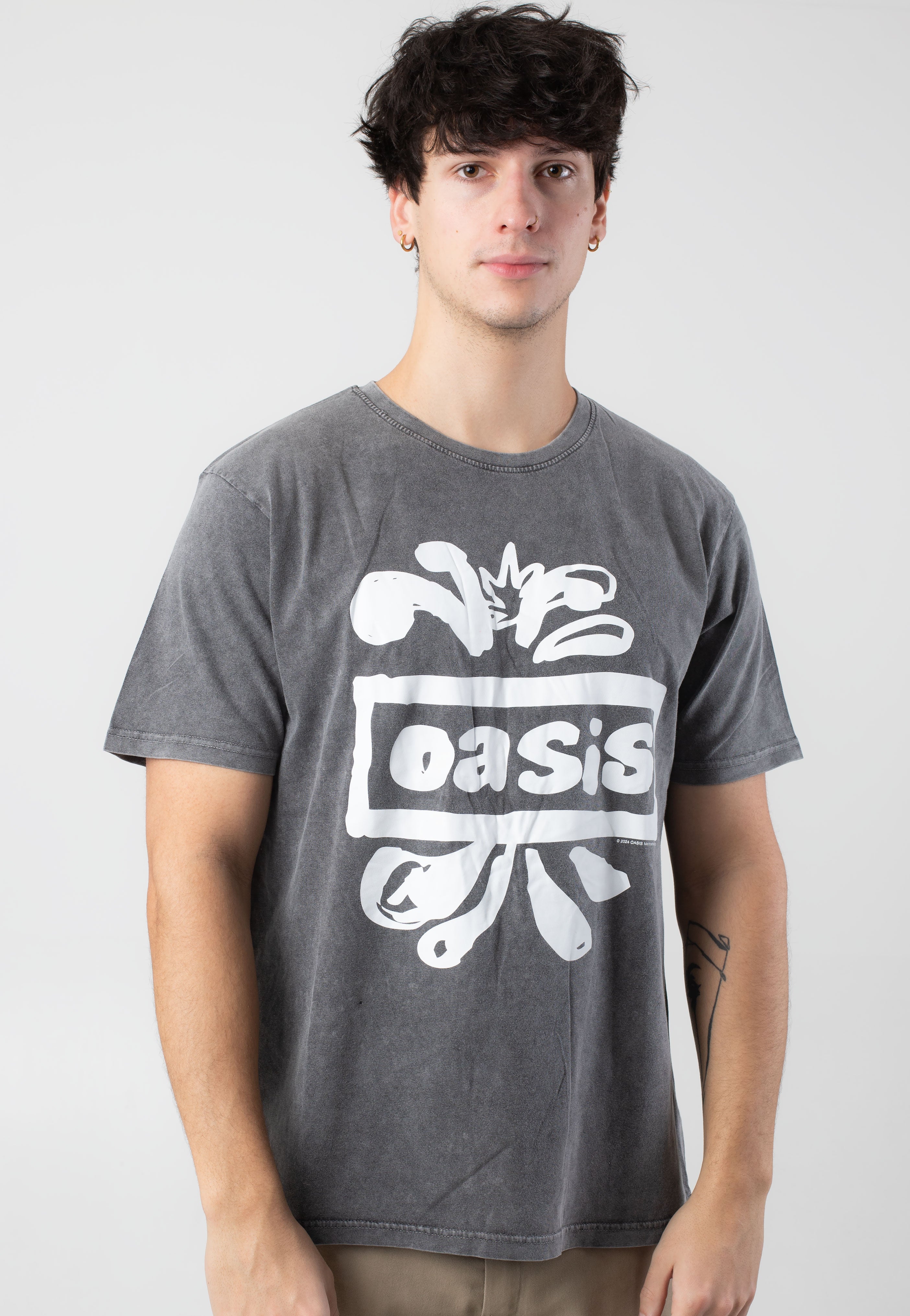 Oasis - Logo Splat Stone Washed - T-Shirt | Men-Image