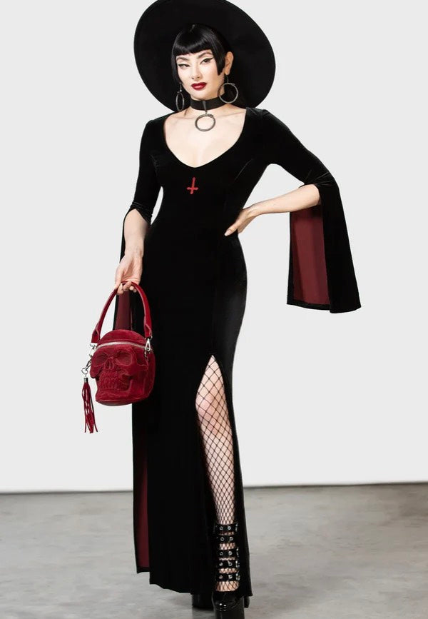 Killstar x Twin Temple - Oath Maxi Black - Dress | Women-Image