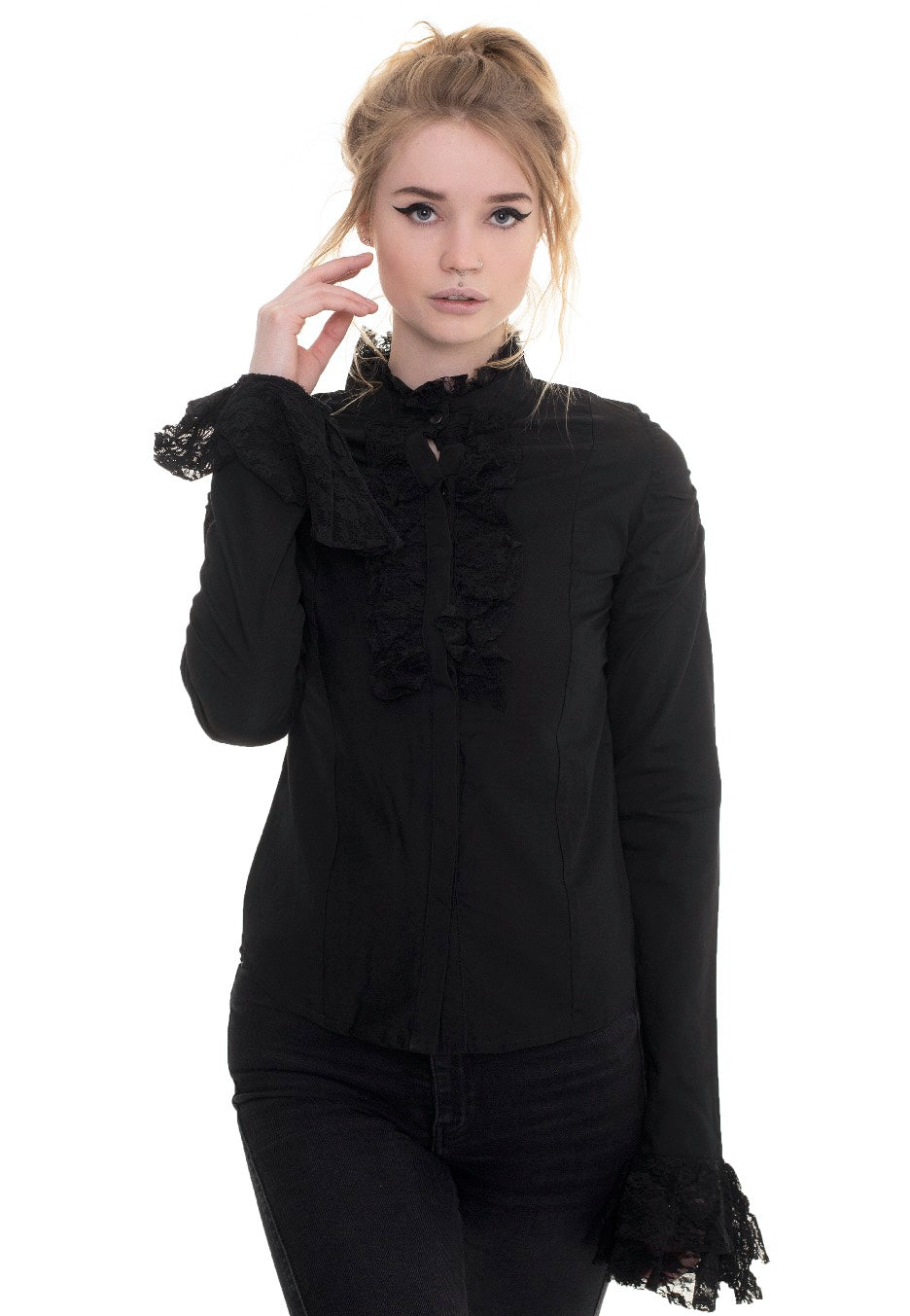 Poizen Industries - Orla Black - Blouse | Women-Image