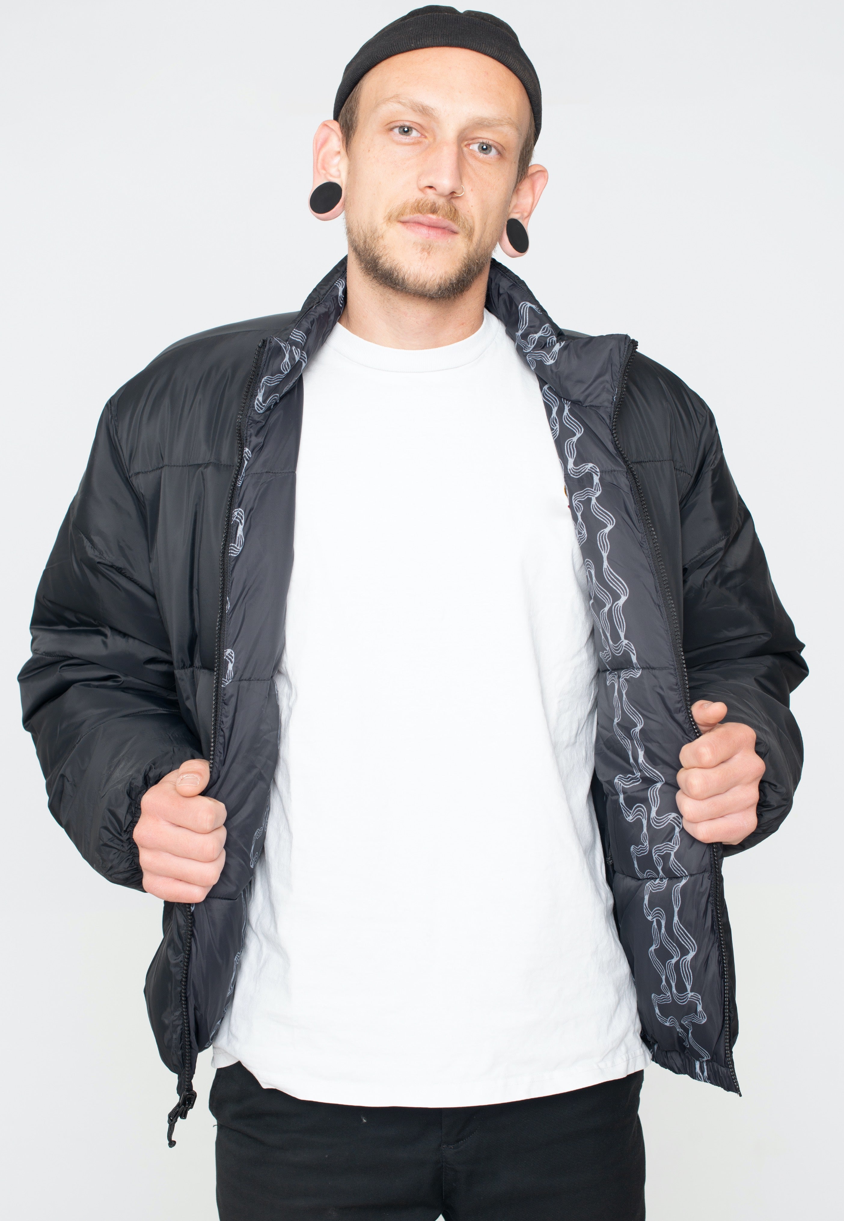 Obey - Benny Puffer Black Multi - Jacket | Men-Image