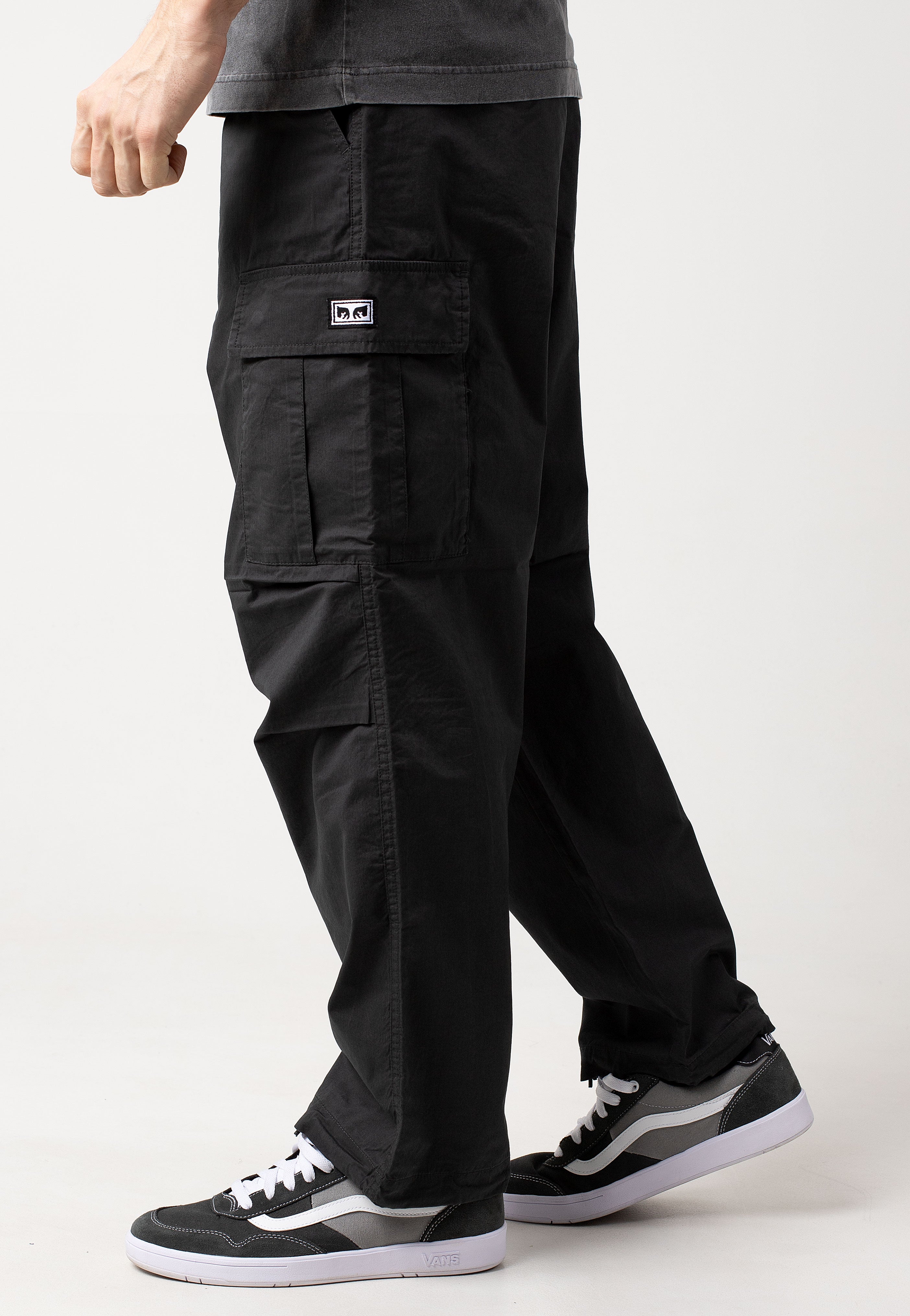 Obey - Big Timer Cargo Washed Black - Pants | Men-Image