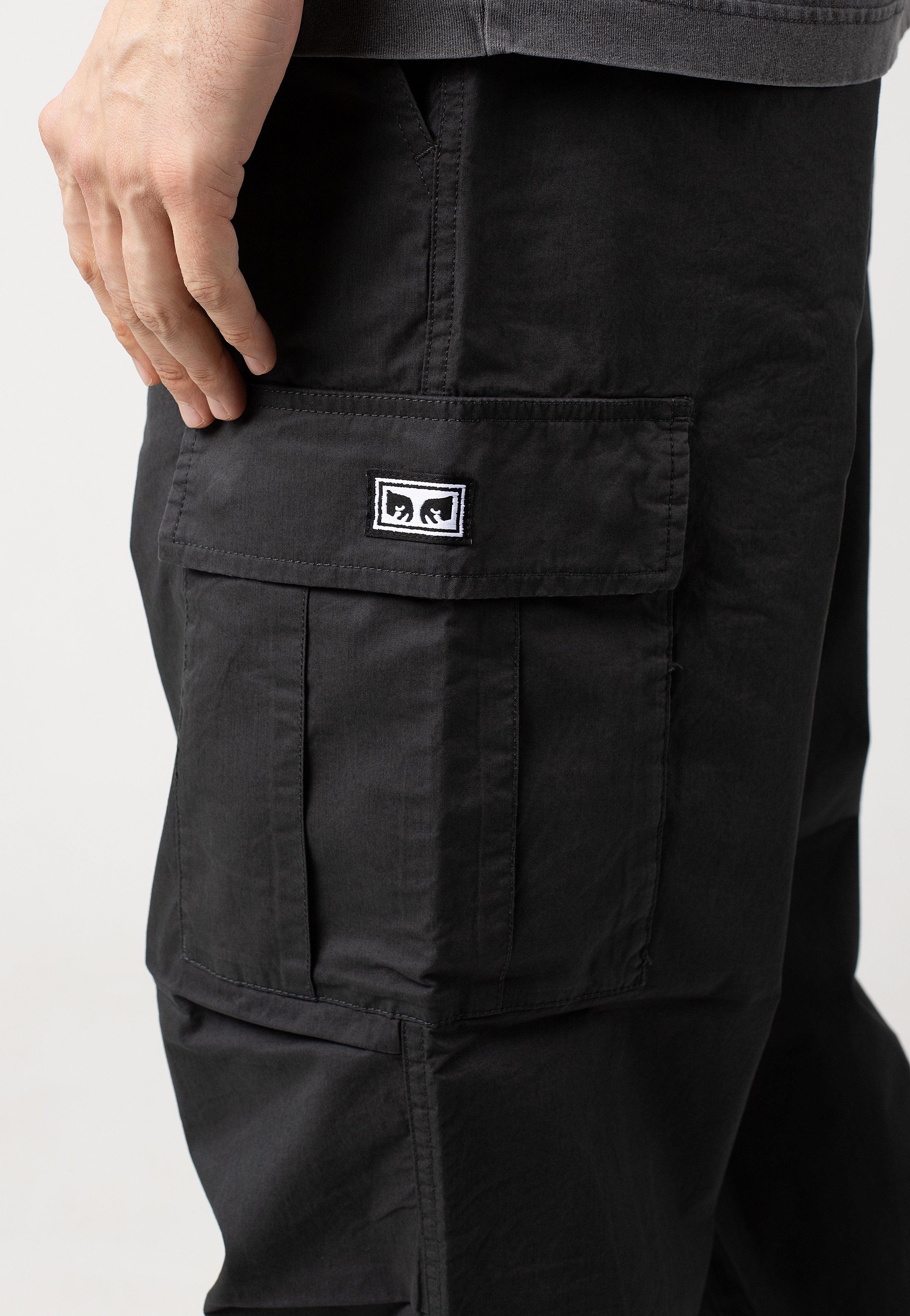 Obey - Big Timer Cargo Washed Black - Pants | Men-Image