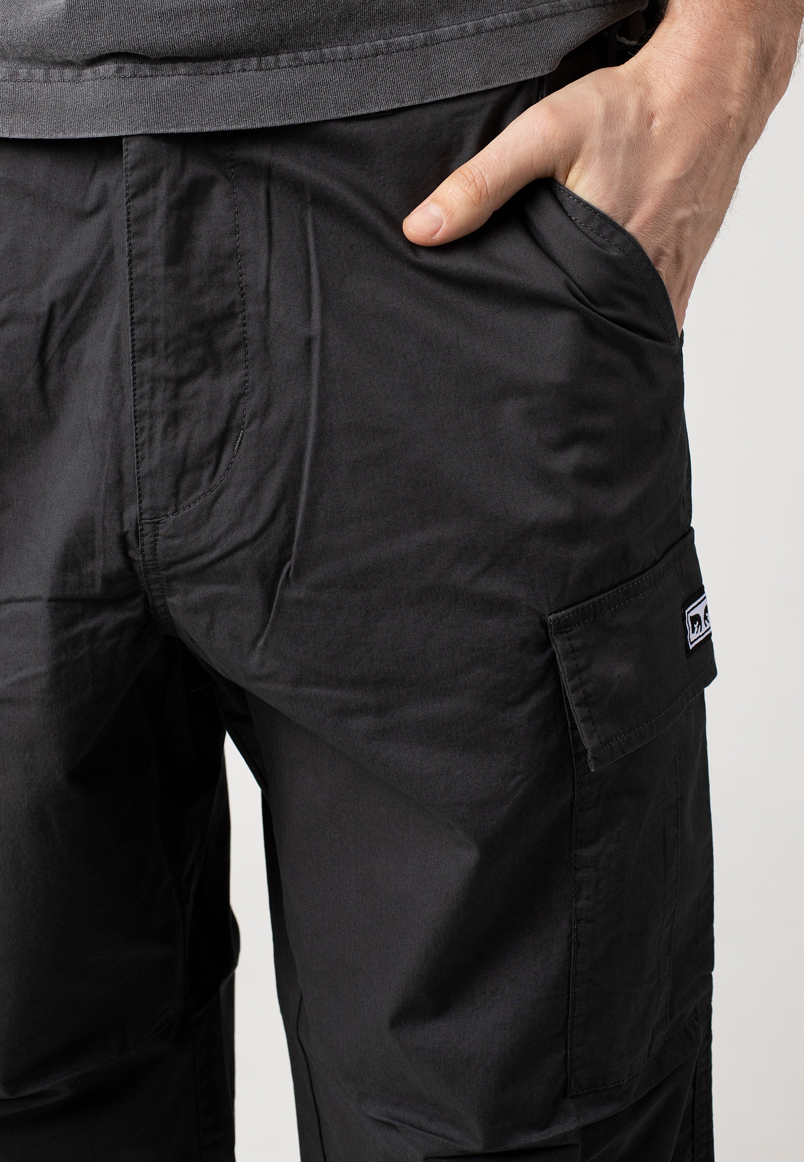 Obey - Big Timer Cargo Washed Black - Pants | Men-Image