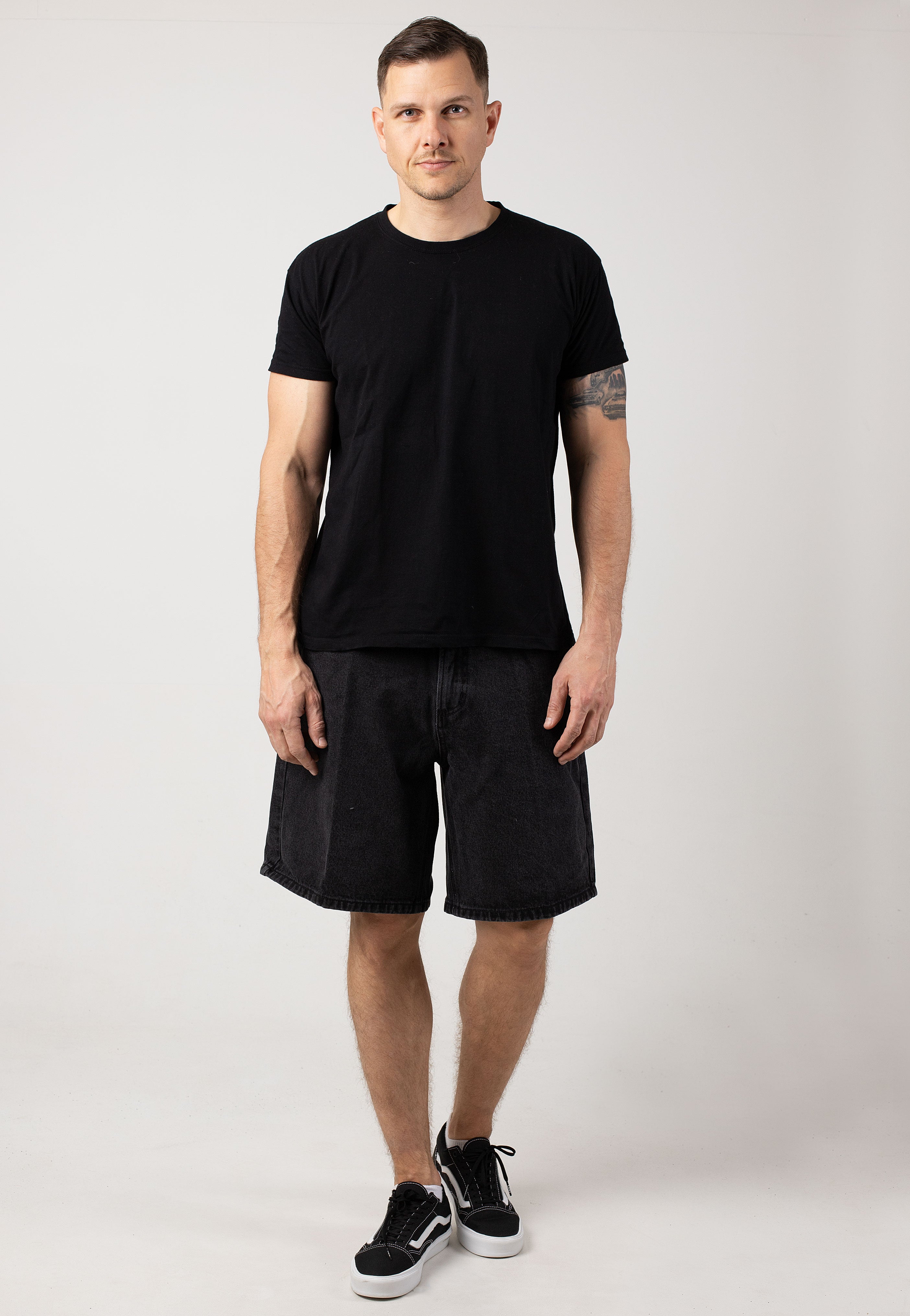 Obey - Bigwig Baggy Denim Faded Black - Shorts | Men-Image