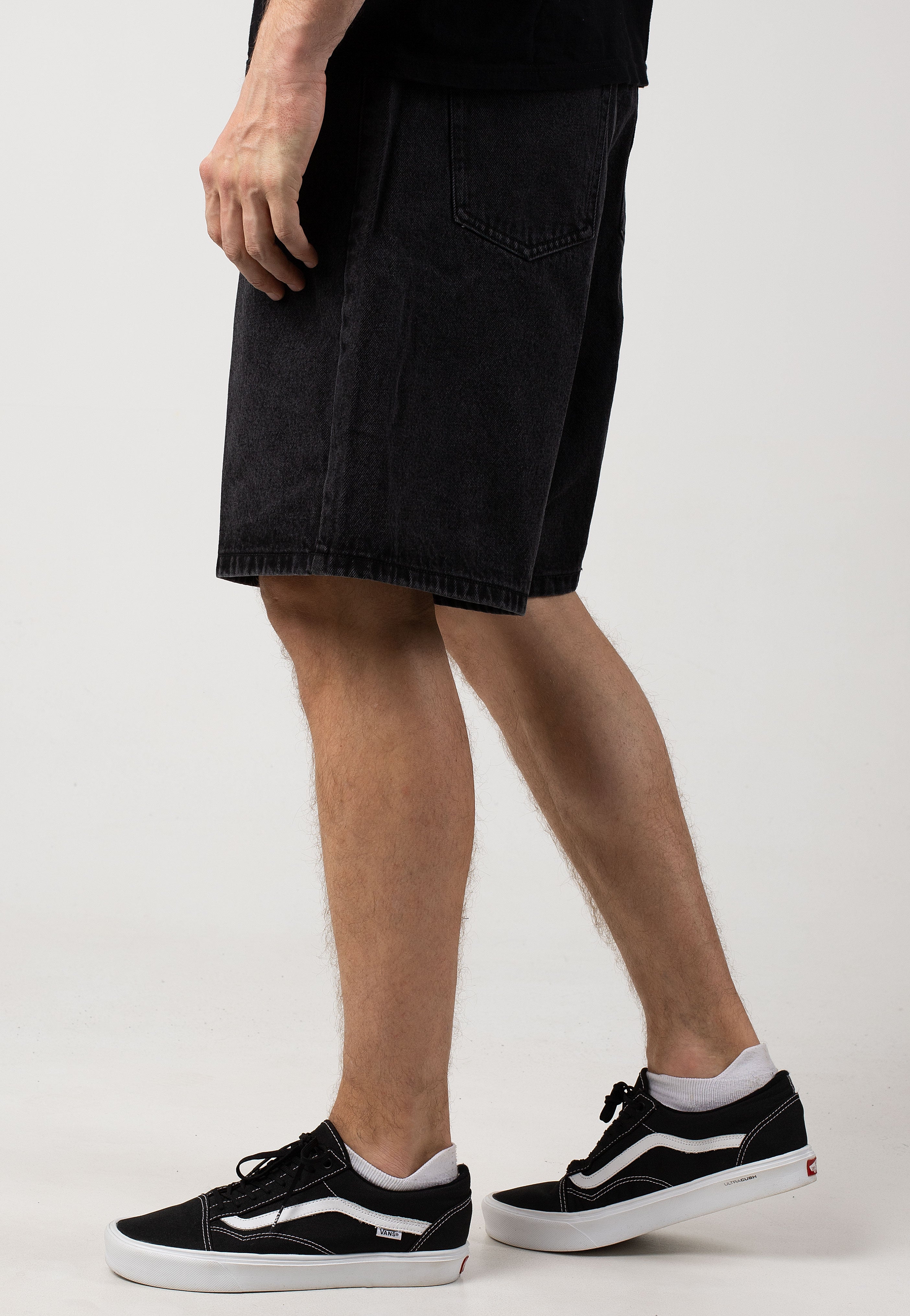 Obey - Bigwig Baggy Denim Faded Black - Shorts | Men-Image