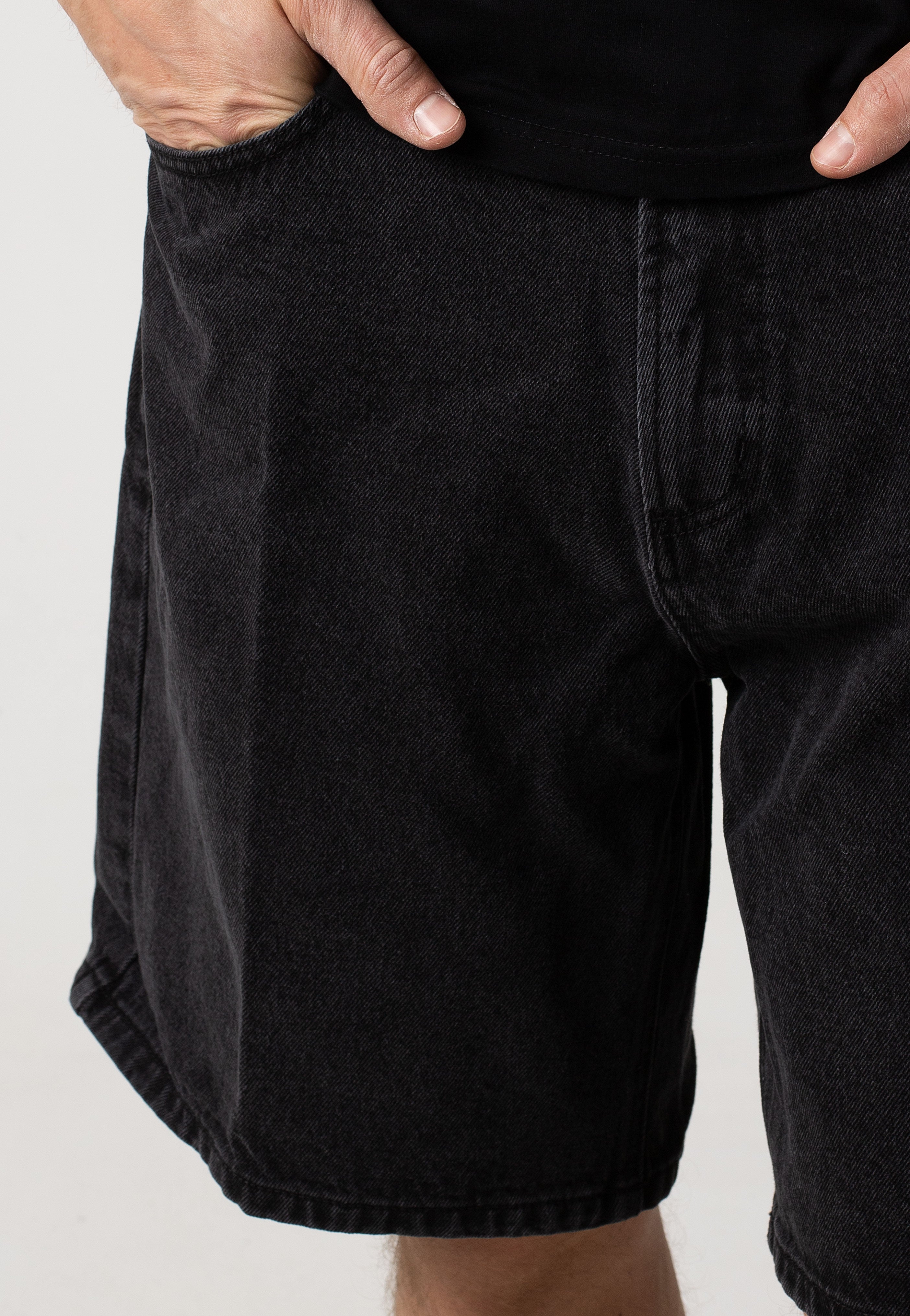 Obey - Bigwig Baggy Denim Faded Black - Shorts | Men-Image