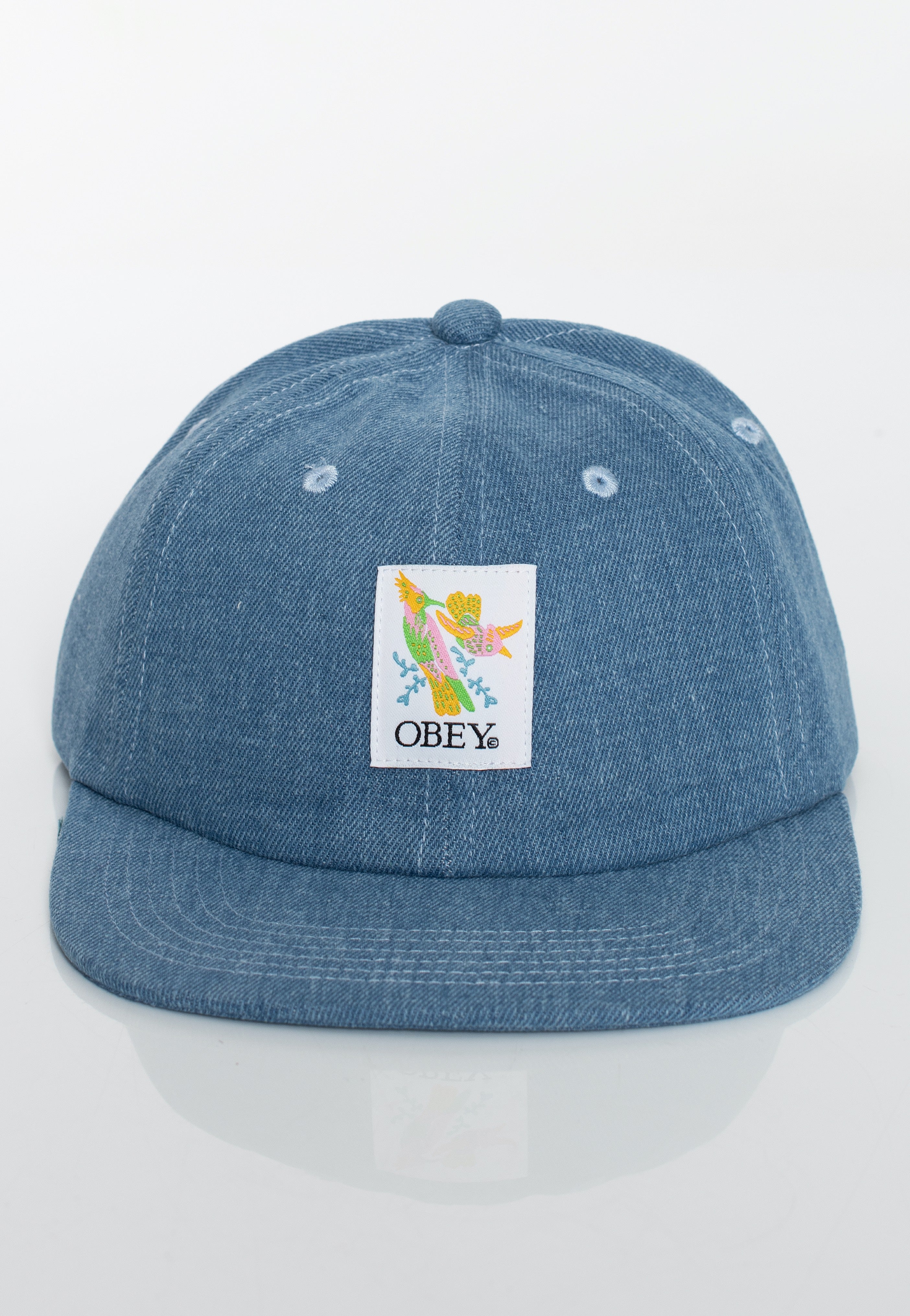 Obey - Birder 6 Panel Light Indigo - Cap | Neutral-Image