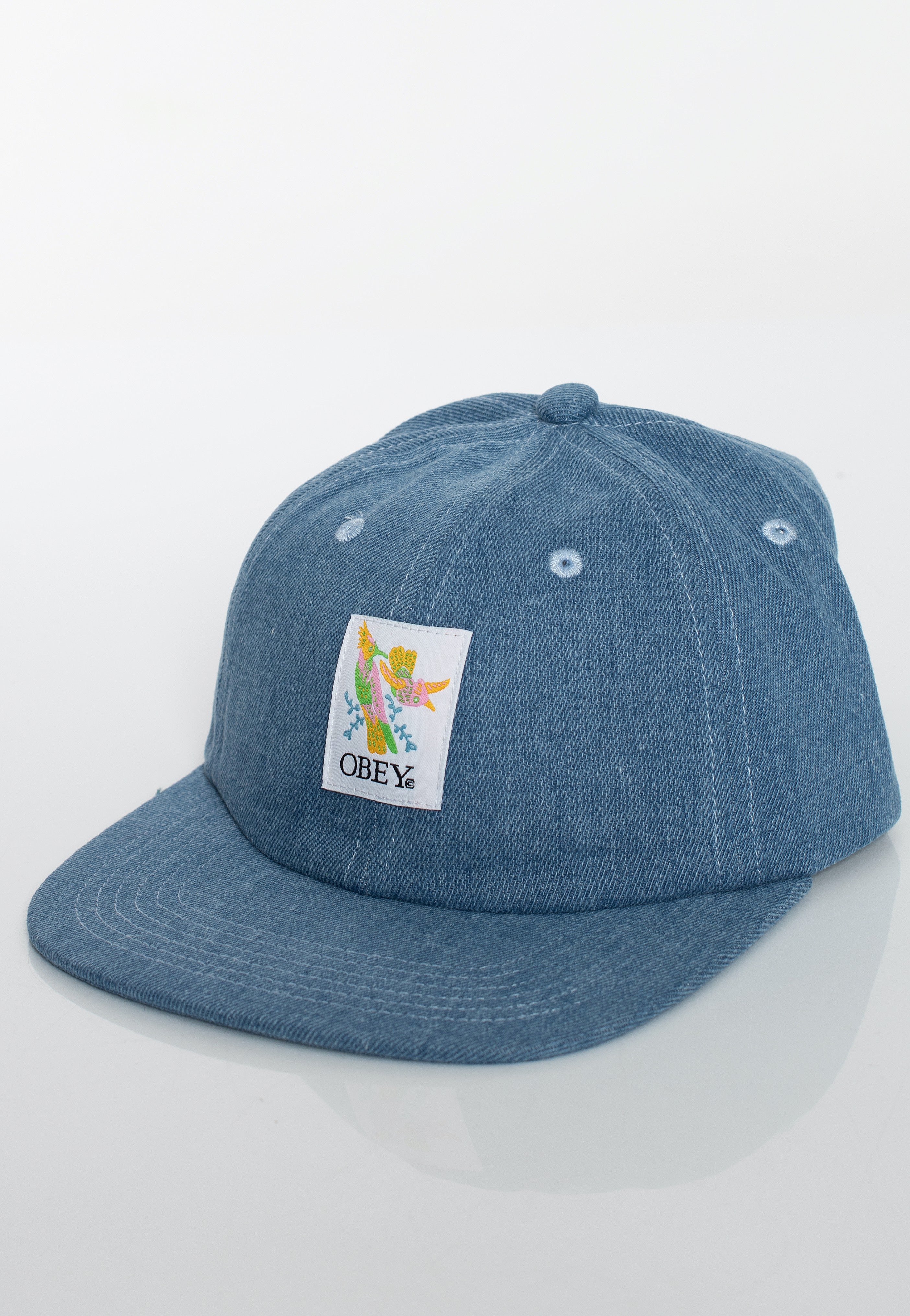 Obey - Birder 6 Panel Light Indigo - Cap | Neutral-Image