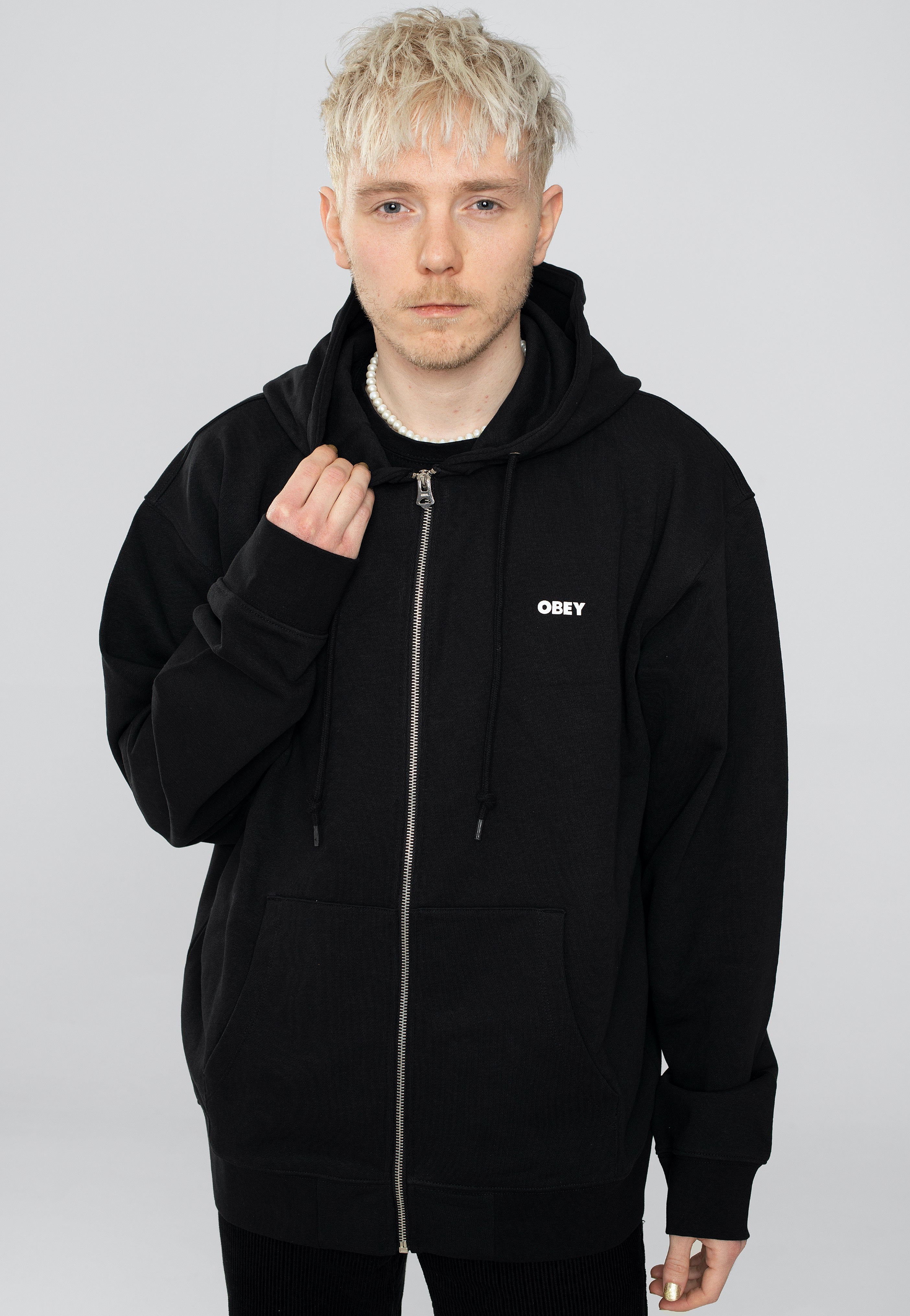 Obey - Bold Zip Black - Zipper | Men-Image