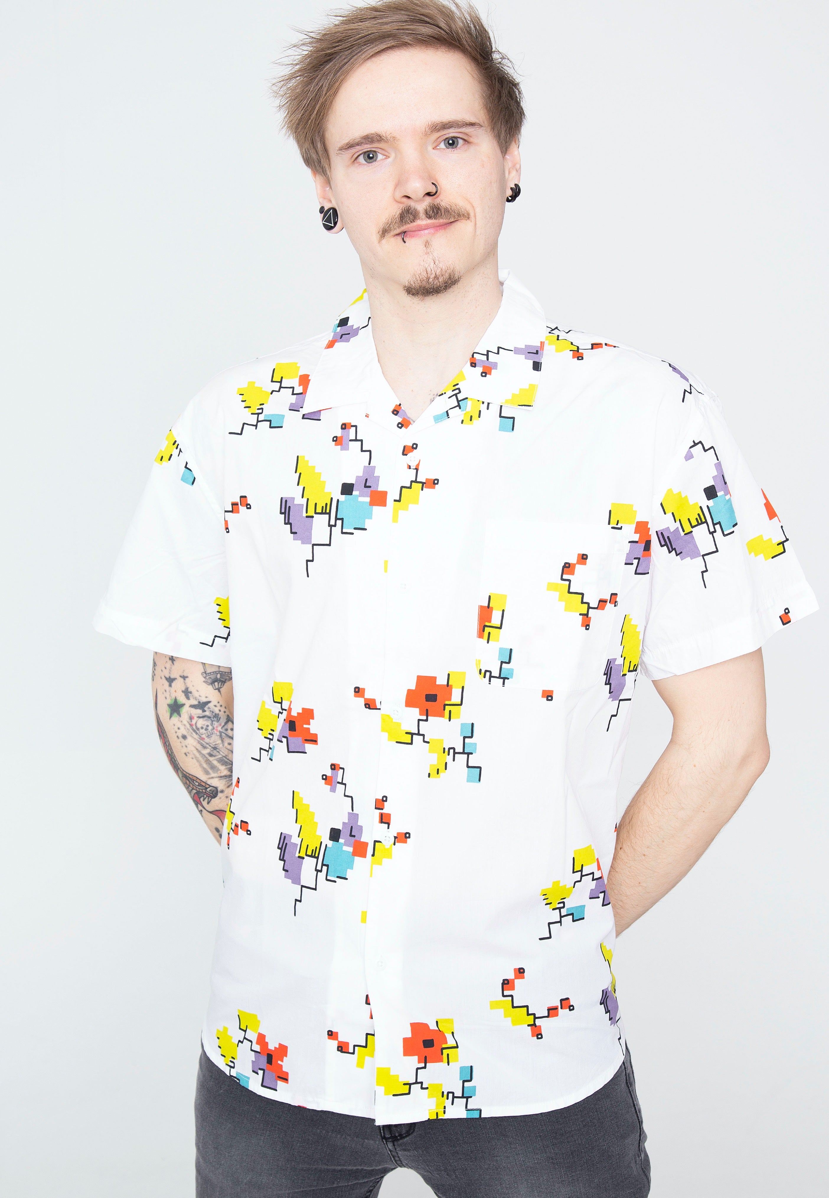 Obey - Digital Woven White Multi - Shirt | Men-Image