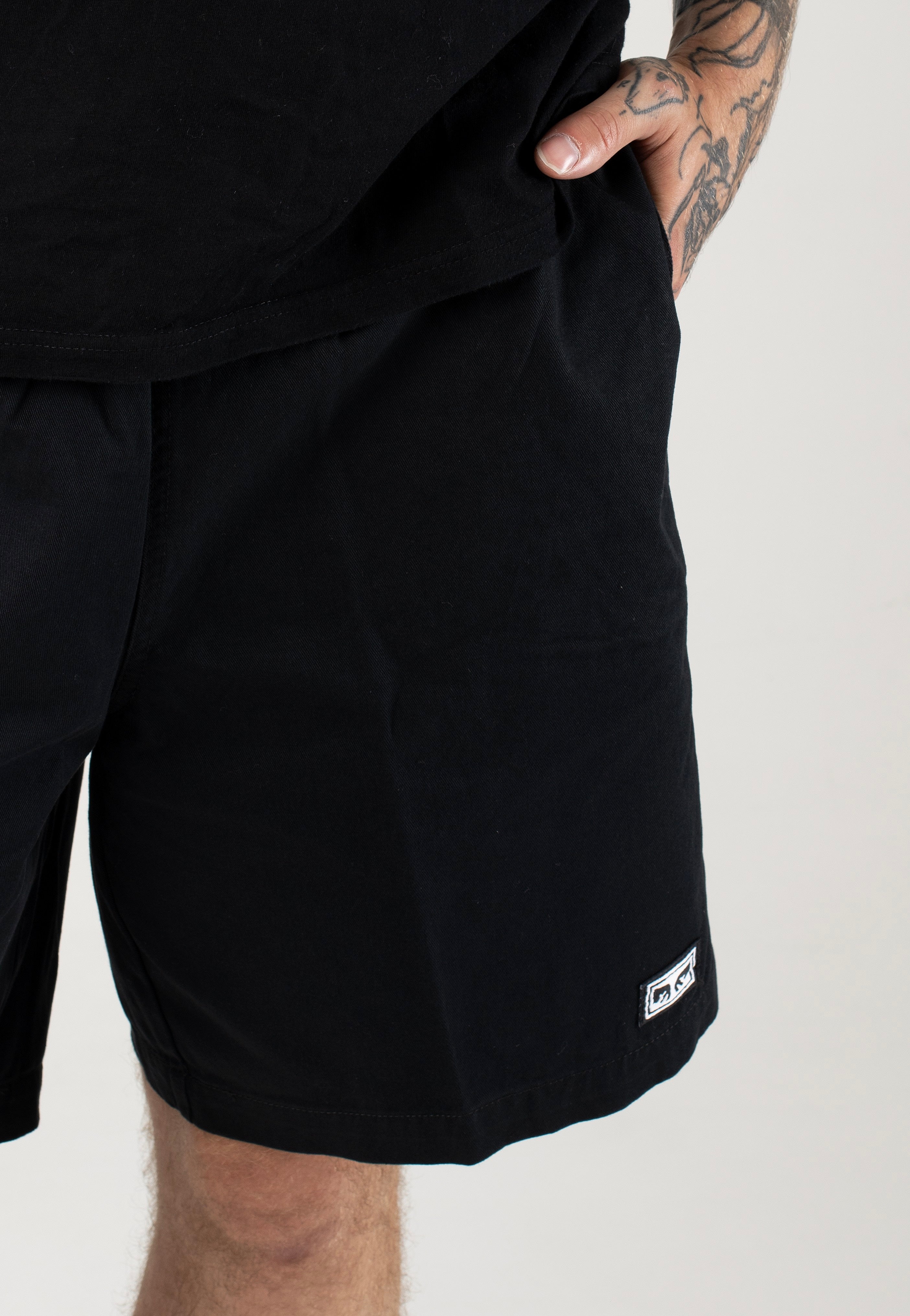 Obey - Easy Relaxed Twill Black - Shorts | Men-Image