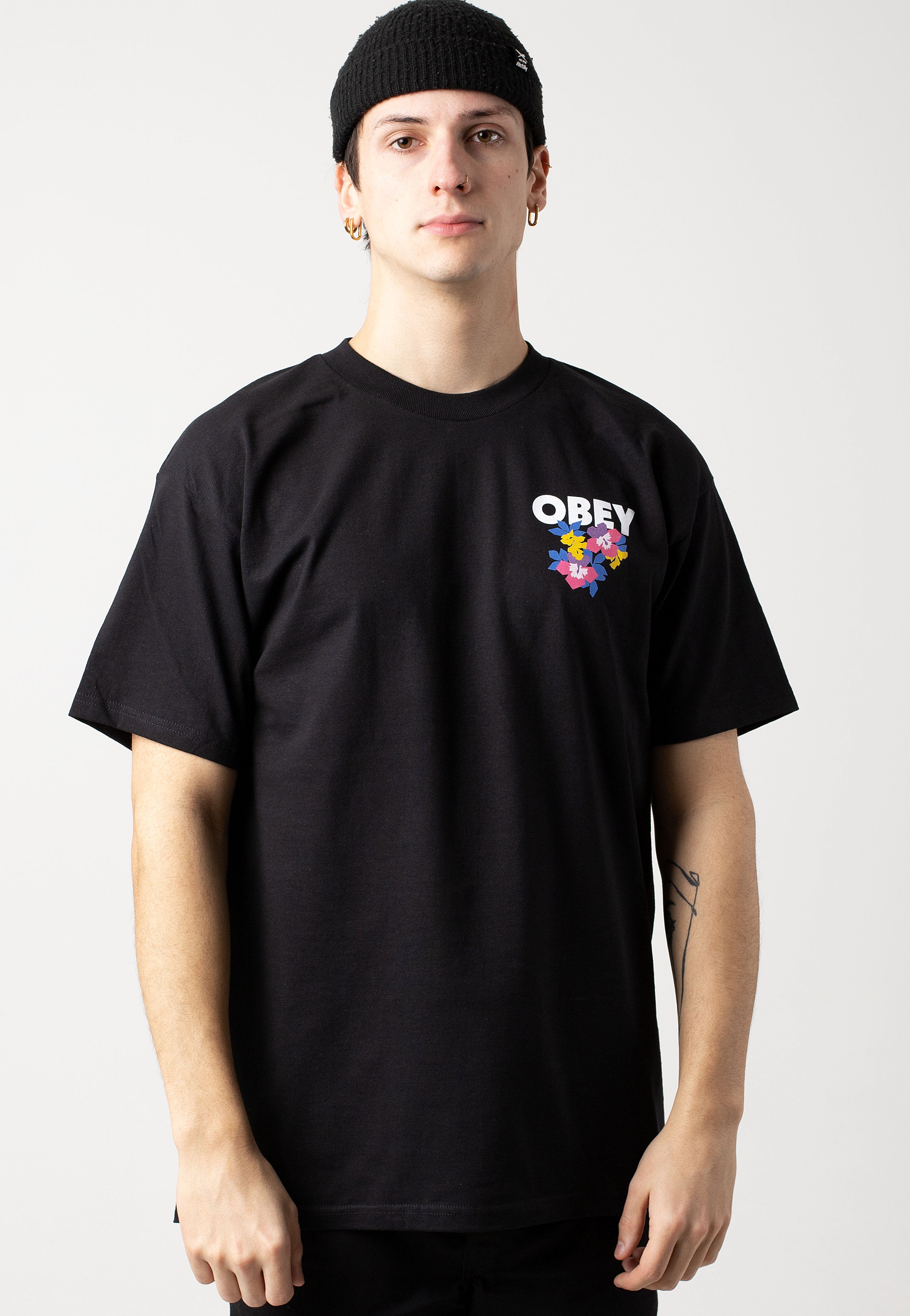 Obey - Floral Garden Black - T-Shirt | Men-Image