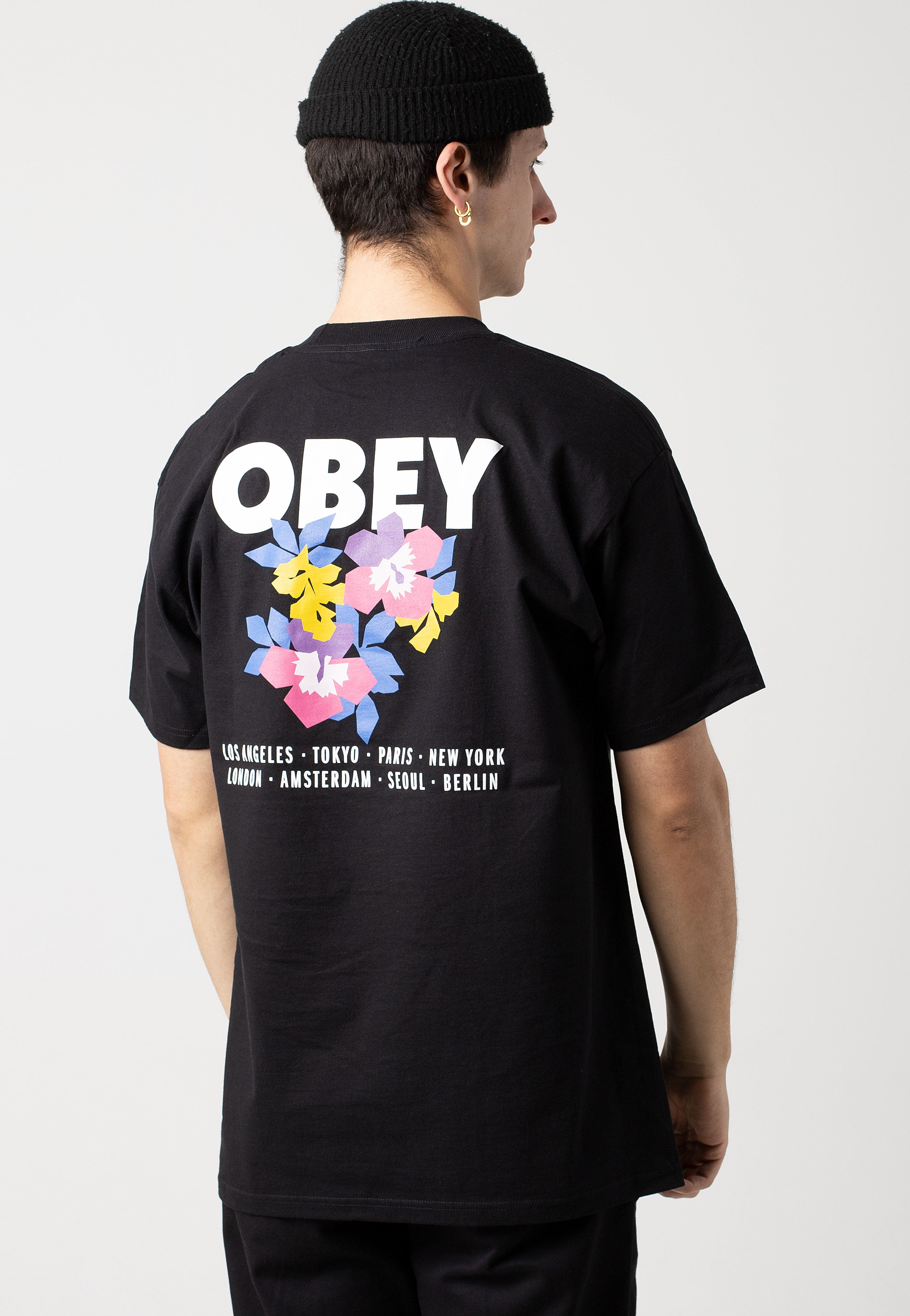 Obey - Floral Garden Black - T-Shirt | Men-Image