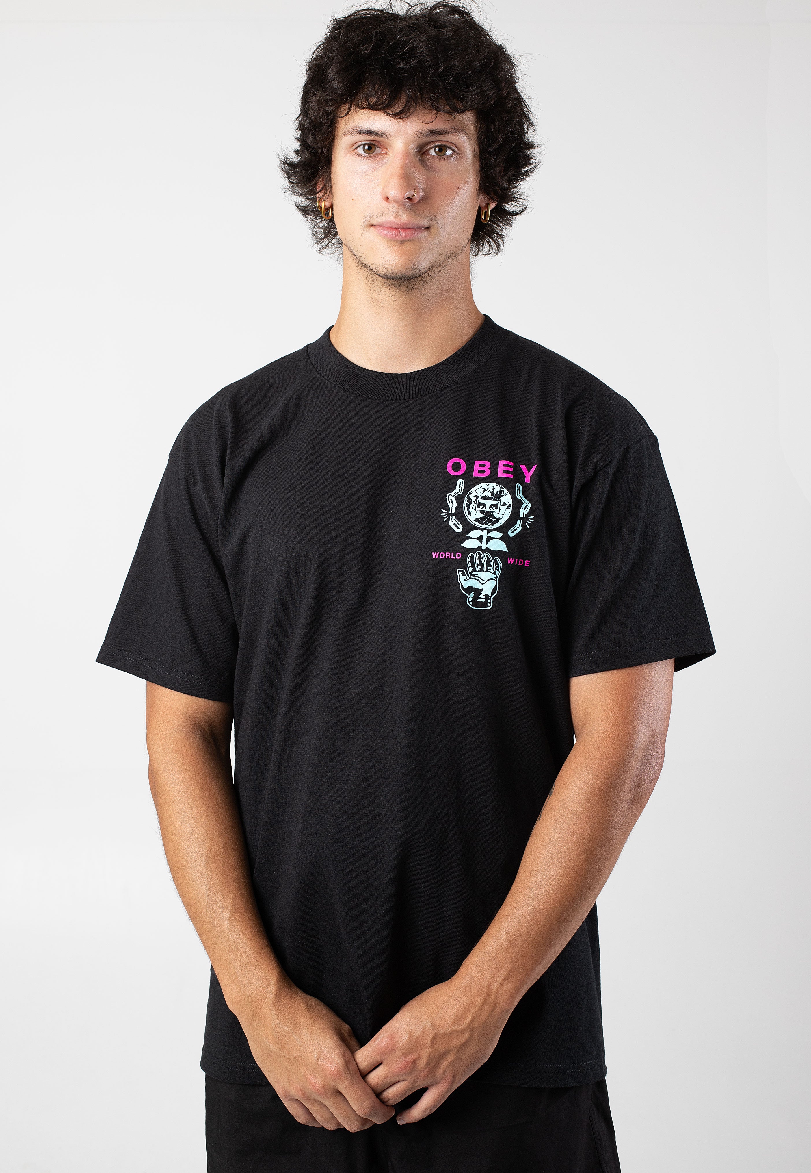 Obey - Helping Hand Black - T-Shirt | Men-Image