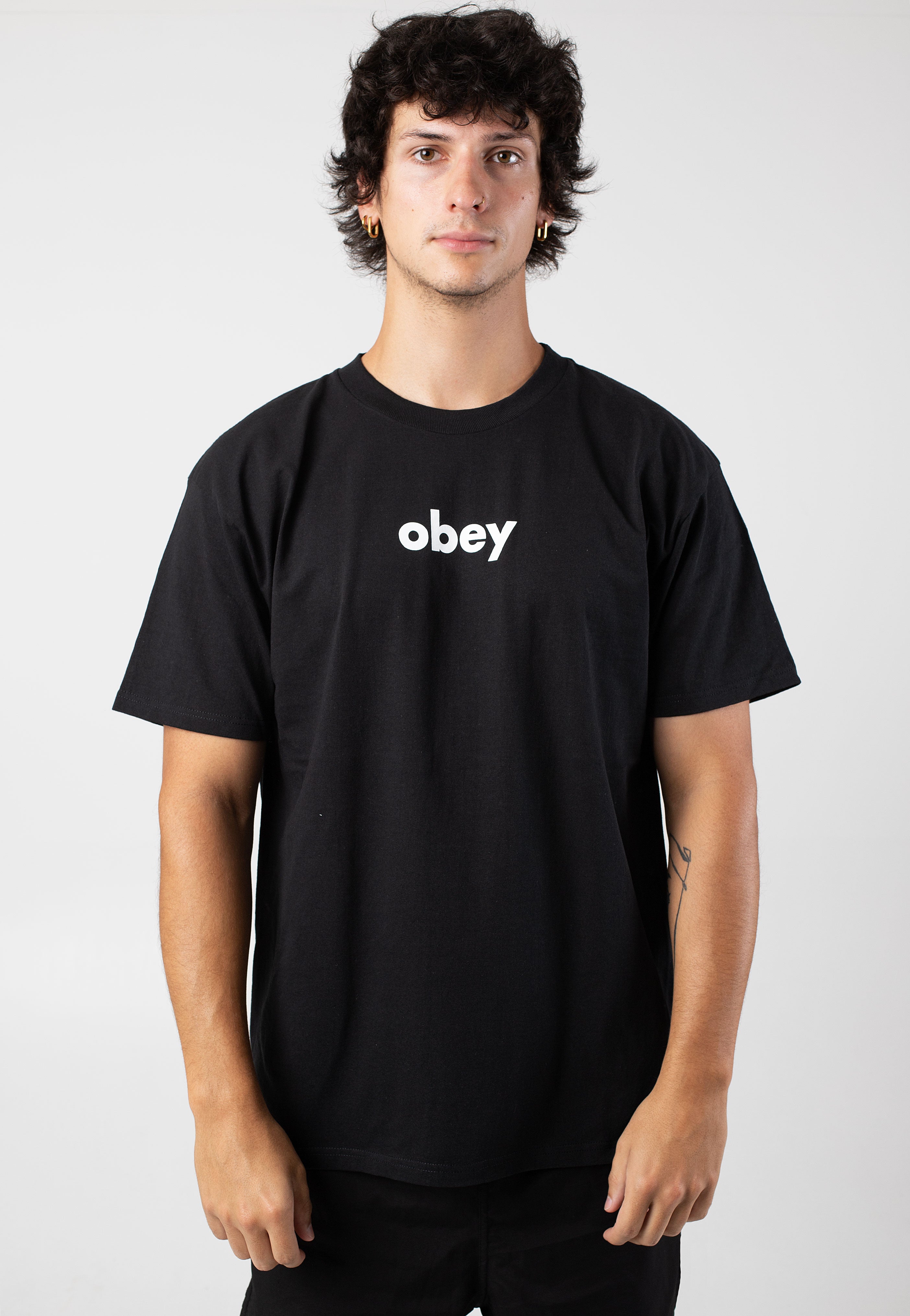 Obey - Lower Case 2 Black - T-Shirt | Men-Image