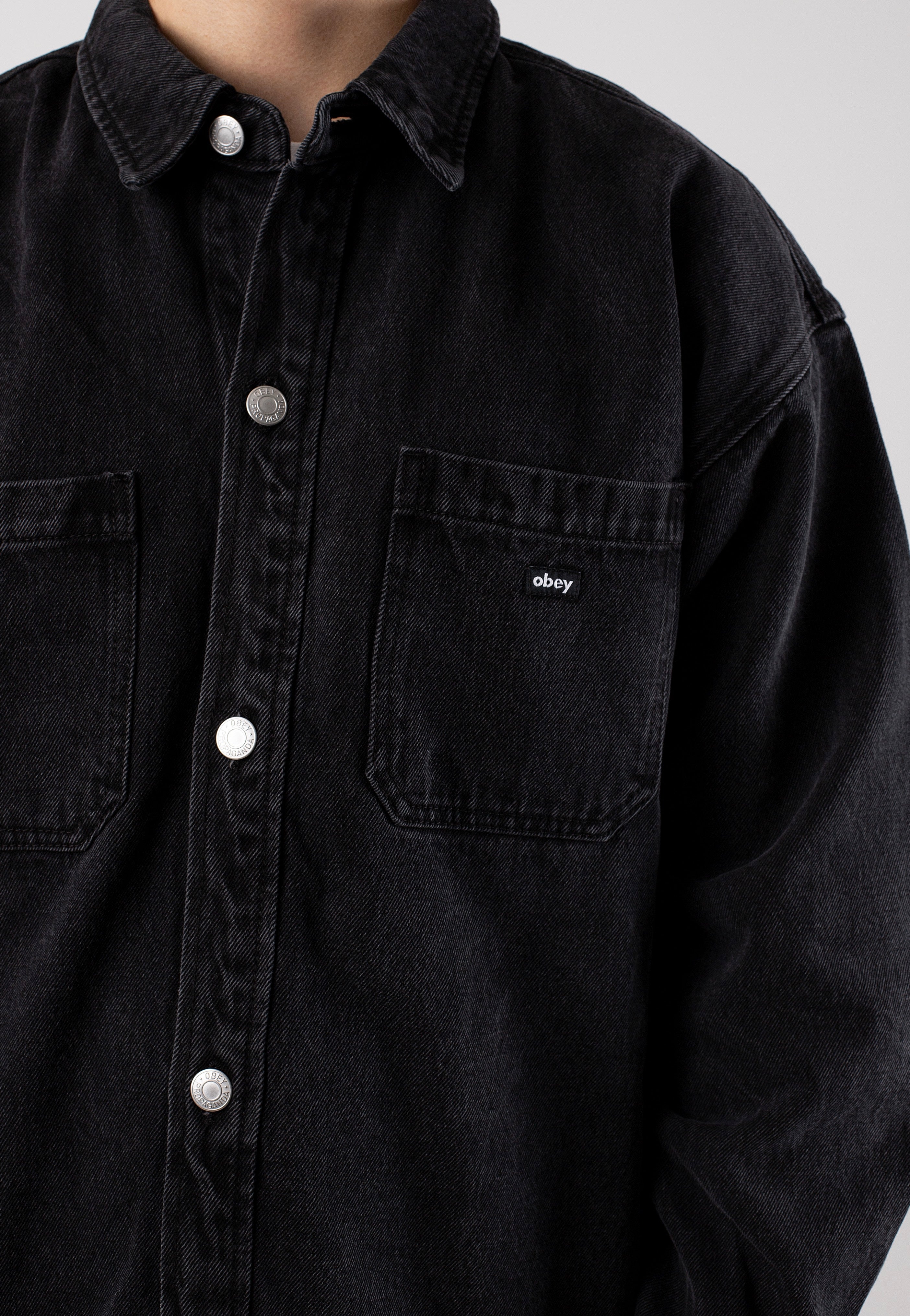 Obey - Milton Faded Black - Jacket | Men-Image