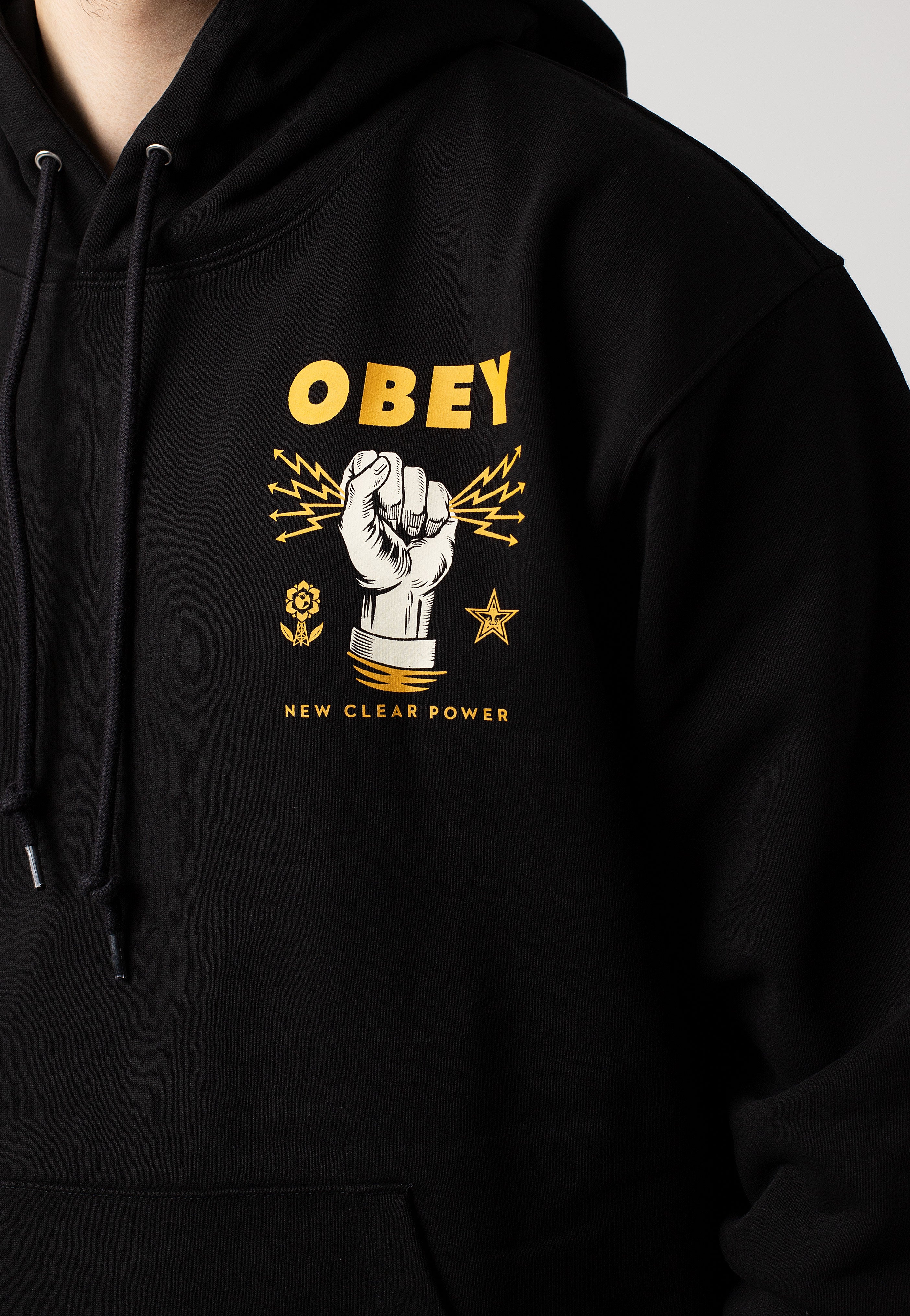 Obey - New Clear Power Black - Hoodie | Men-Image