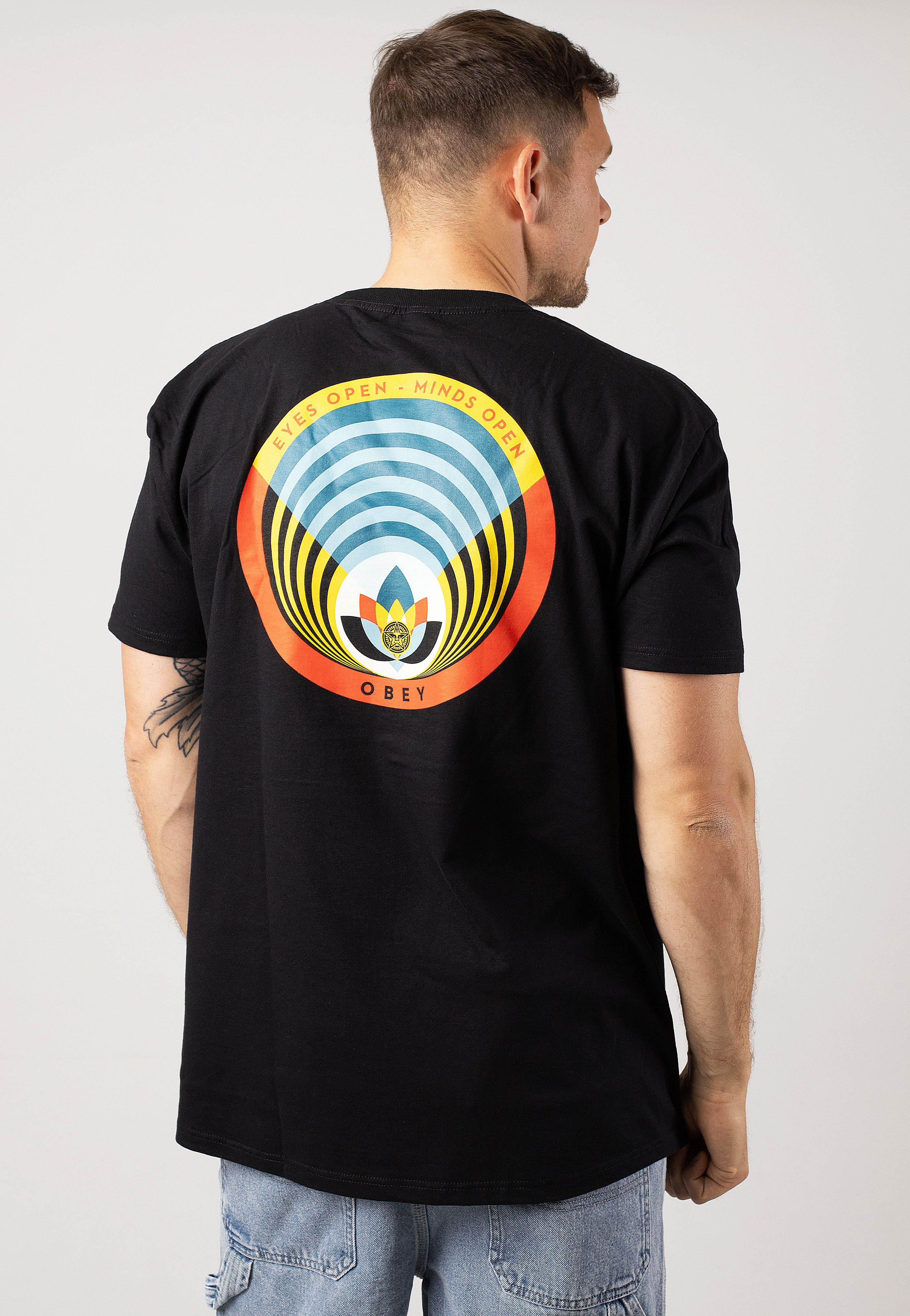 Obey - Open Eyes Open Minds Black - T-Shirt | Men-Image