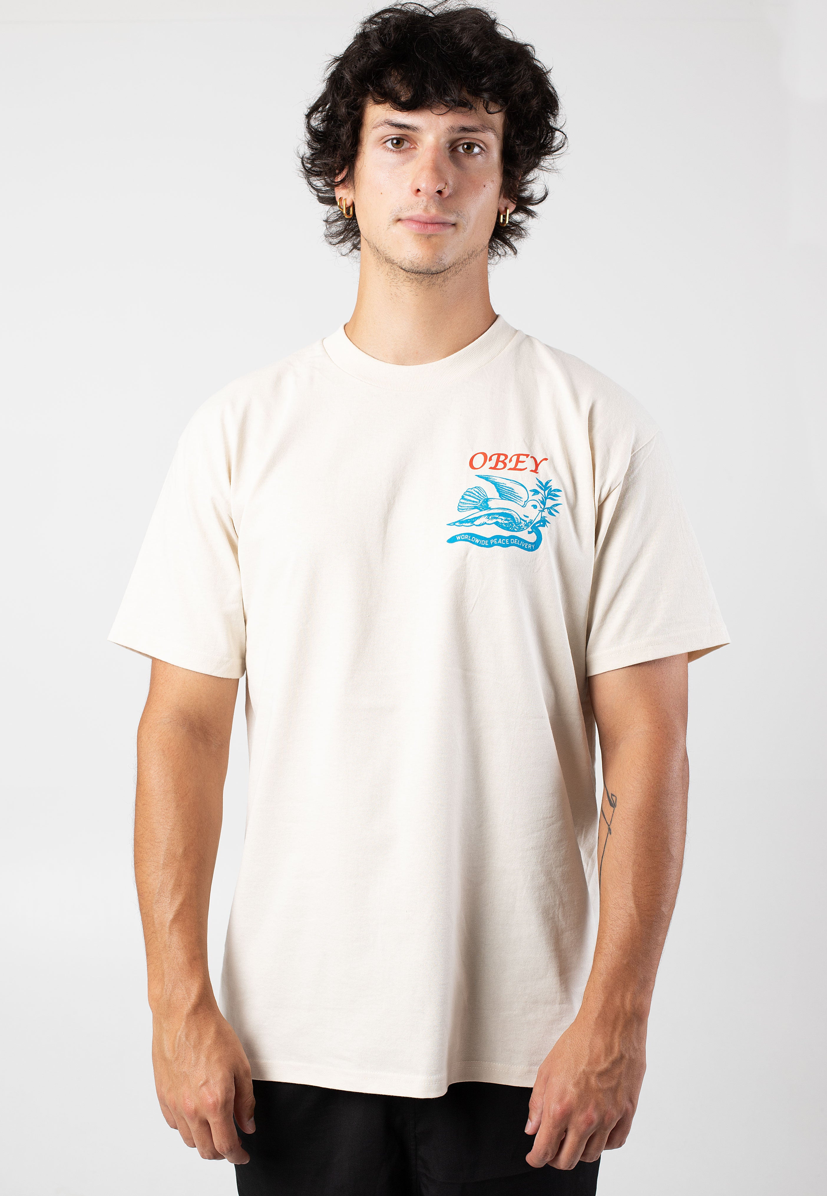 Obey - Peace Delivery Dove Cream - T-Shirt | Men-Image