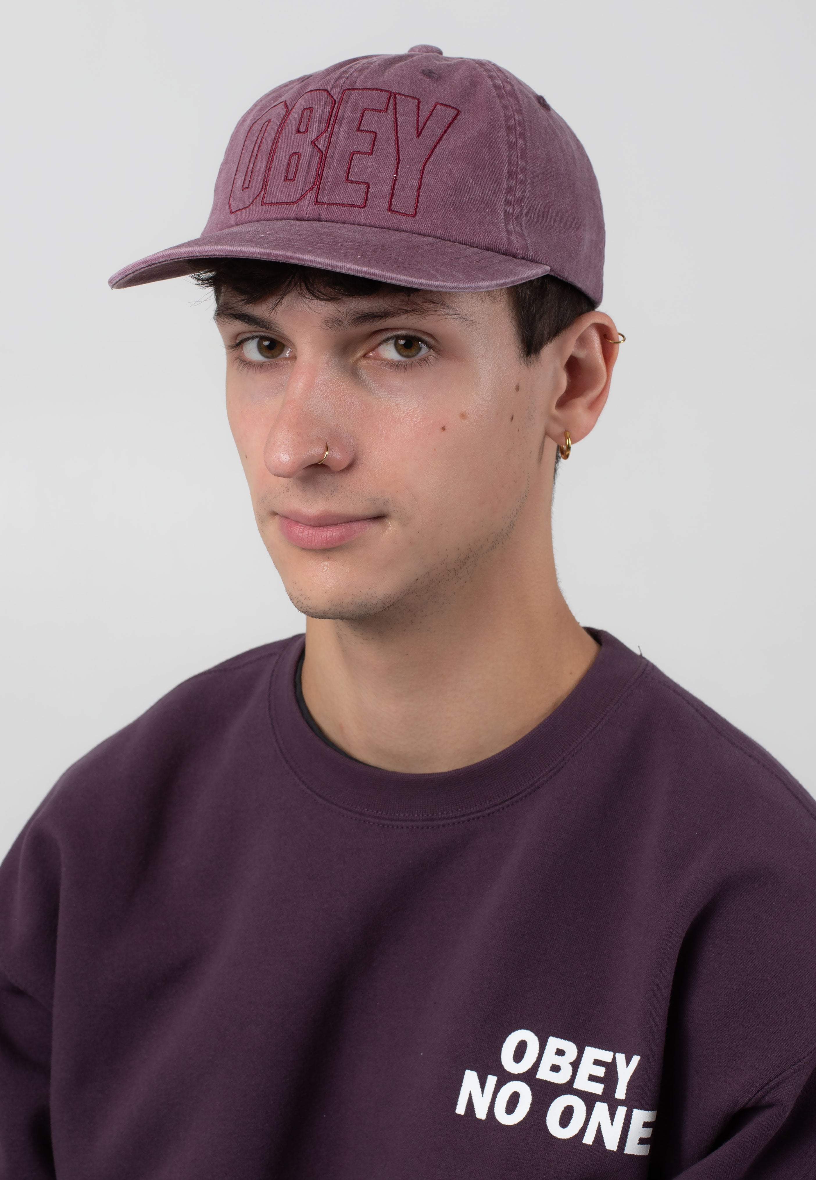 Obey - Pigment Nova Velcro Burgundy - Cap | Neutral-Image