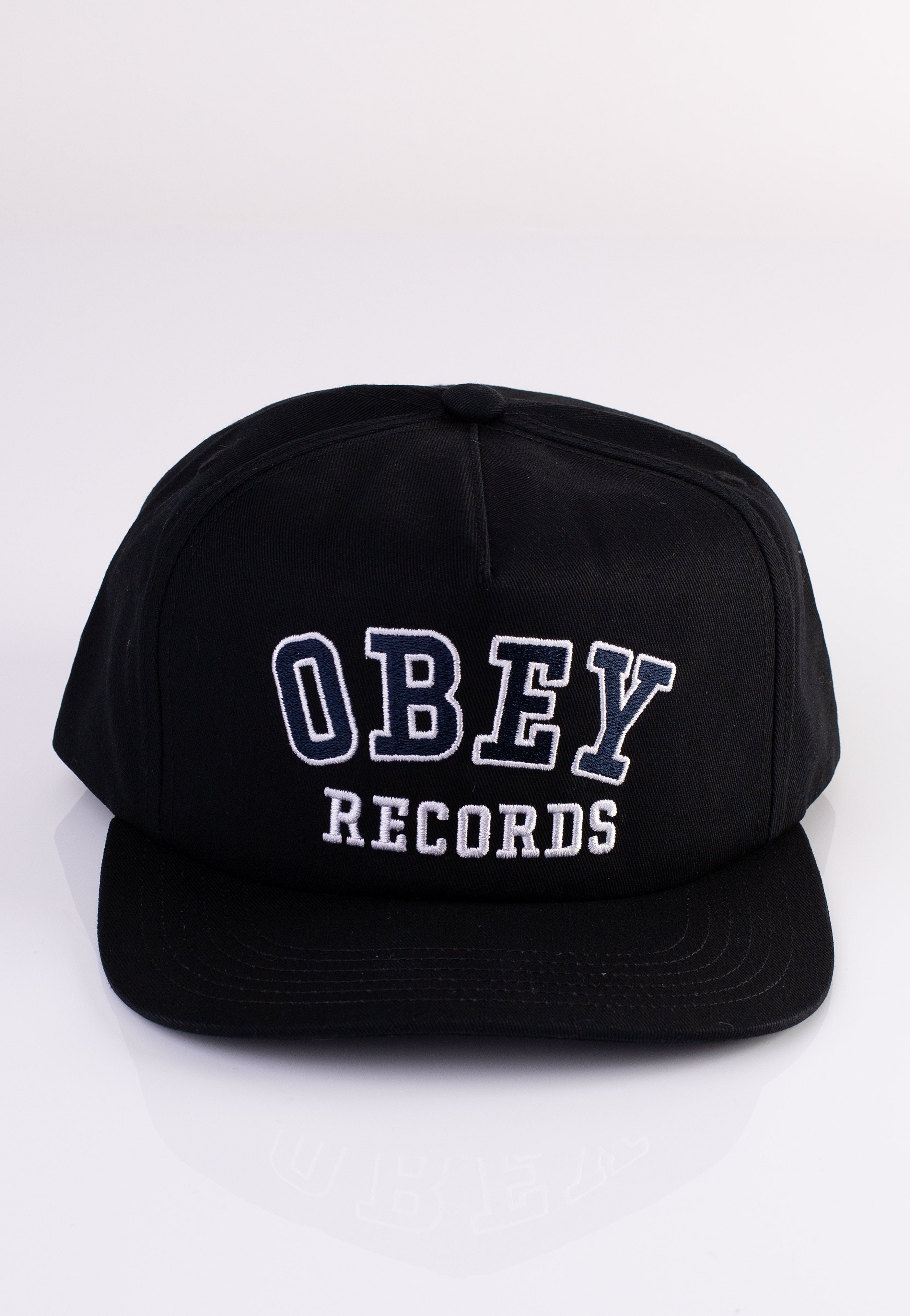 Obey - Records 5 Panel Black - Cap | Men-Image