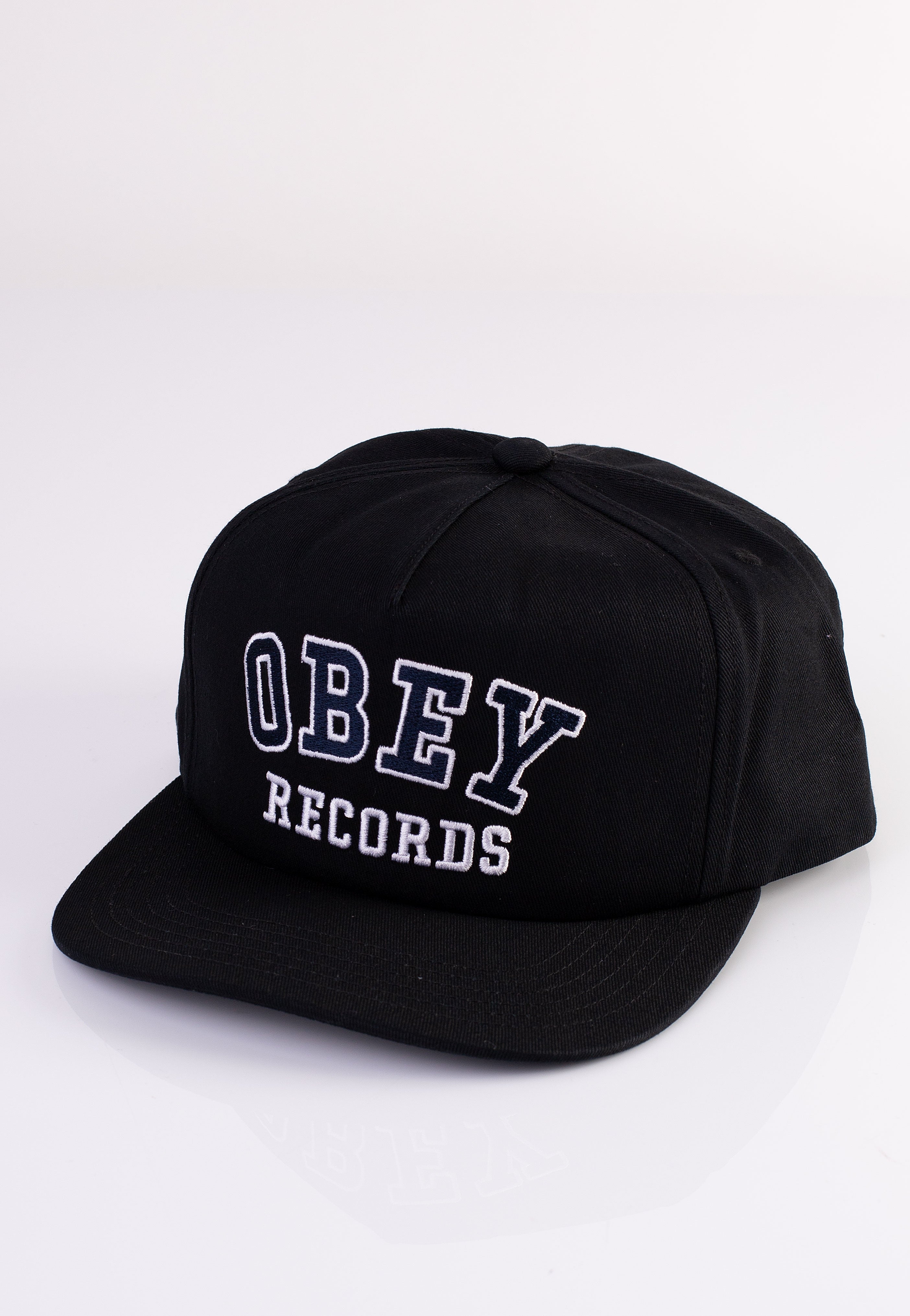 Obey - Records 5 Panel Black - Cap | Men-Image