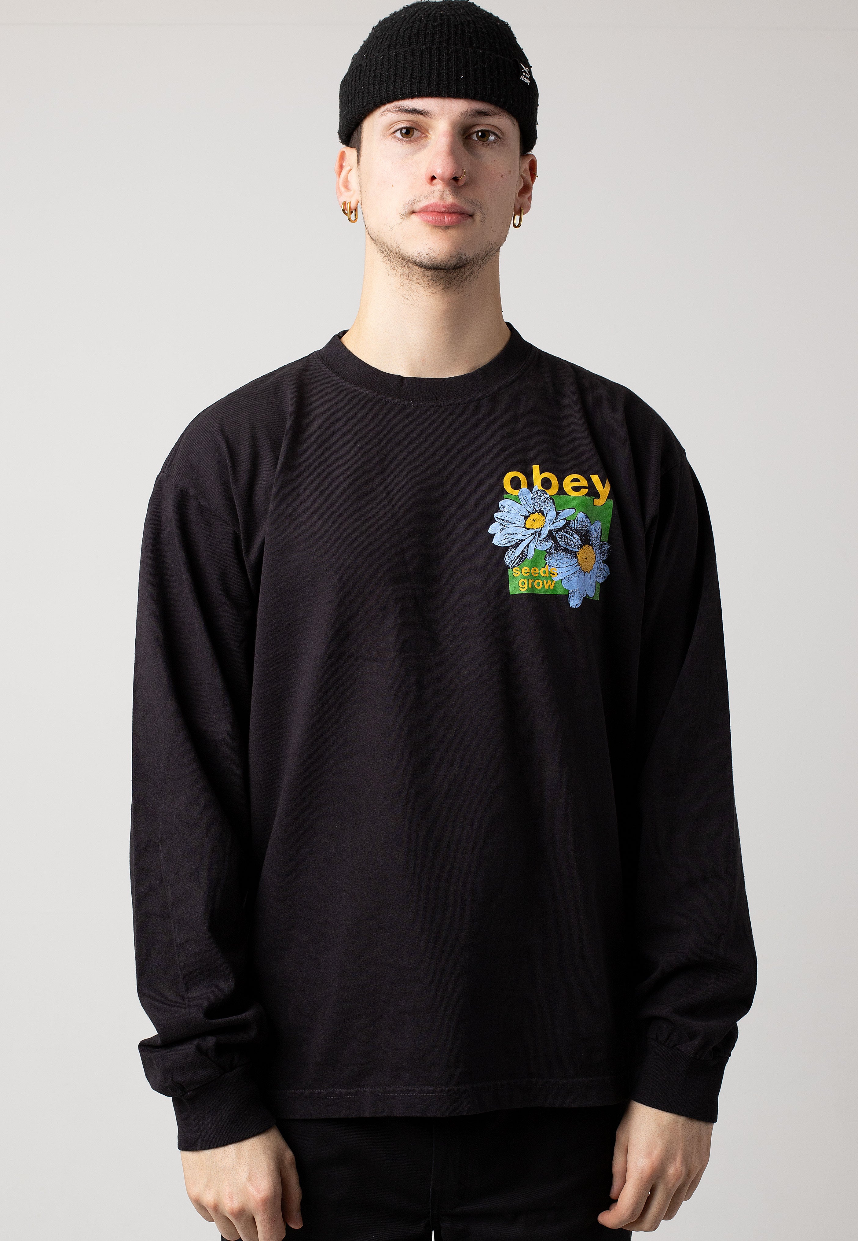 Obey - Seeds Grow Vintage Black - Longsleeve | Men-Image