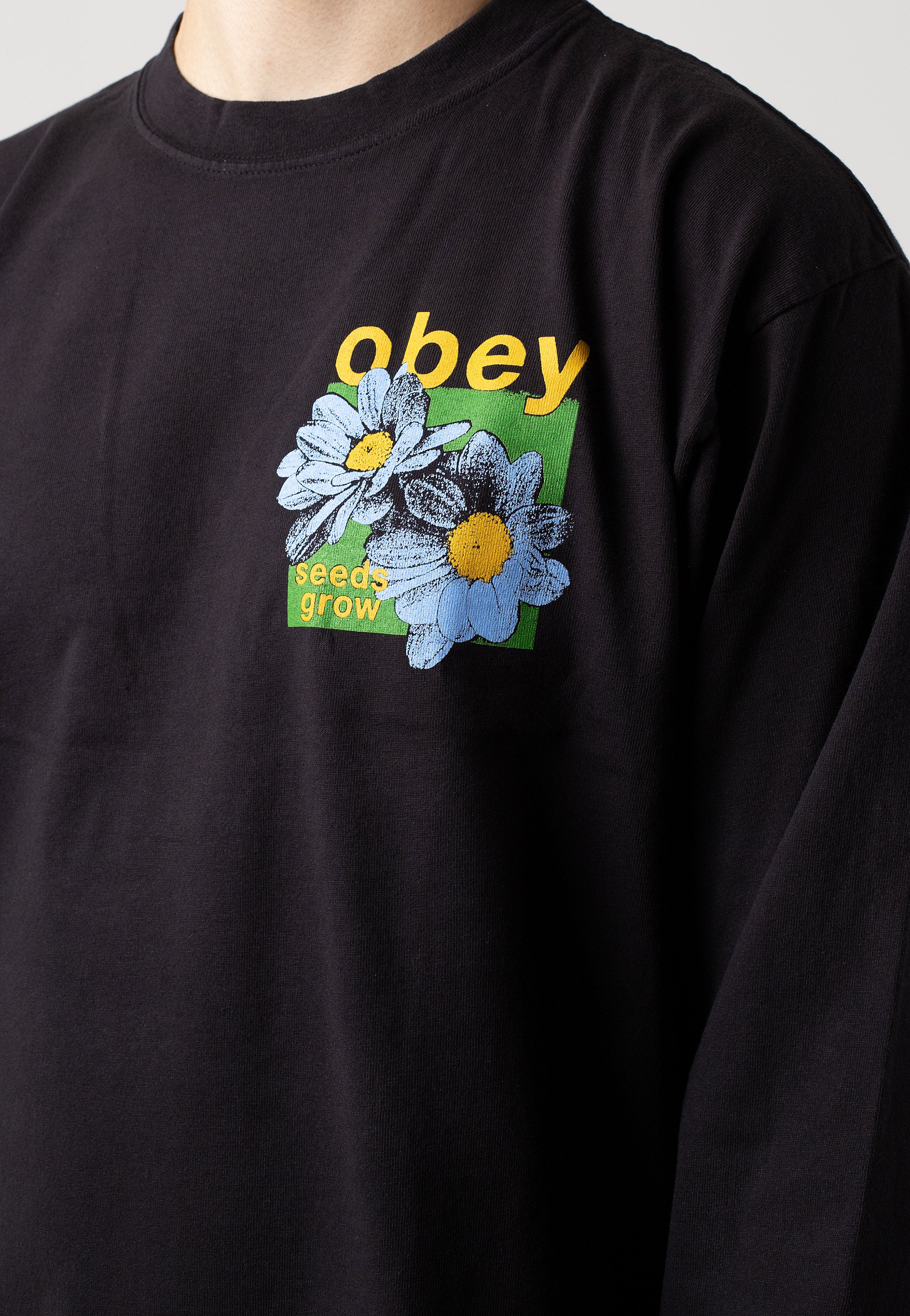 Obey - Seeds Grow Vintage Black - Longsleeve | Men-Image