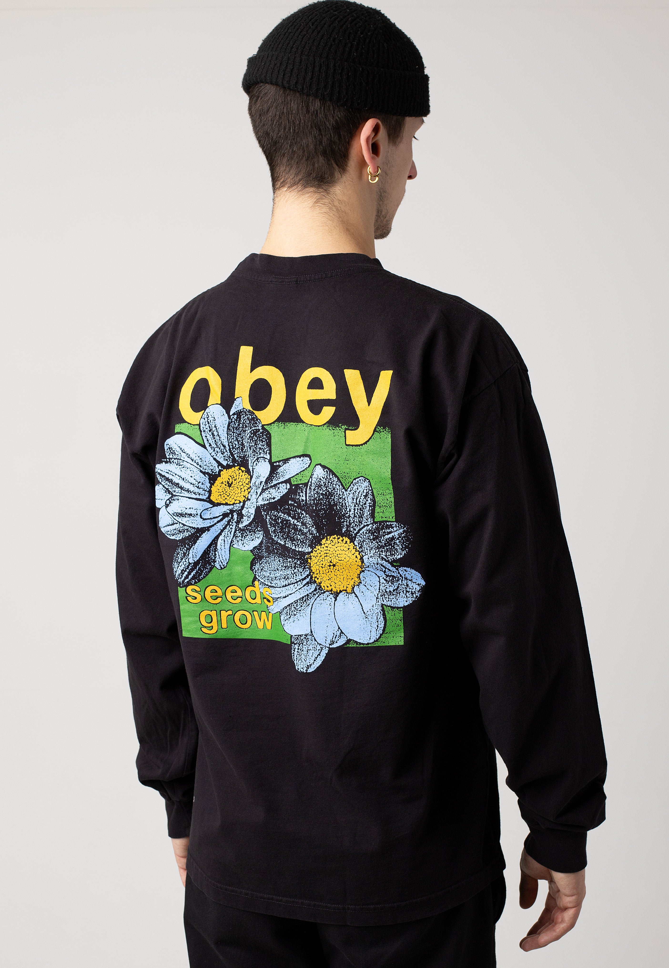 Obey - Seeds Grow Vintage Black - Longsleeve | Men-Image