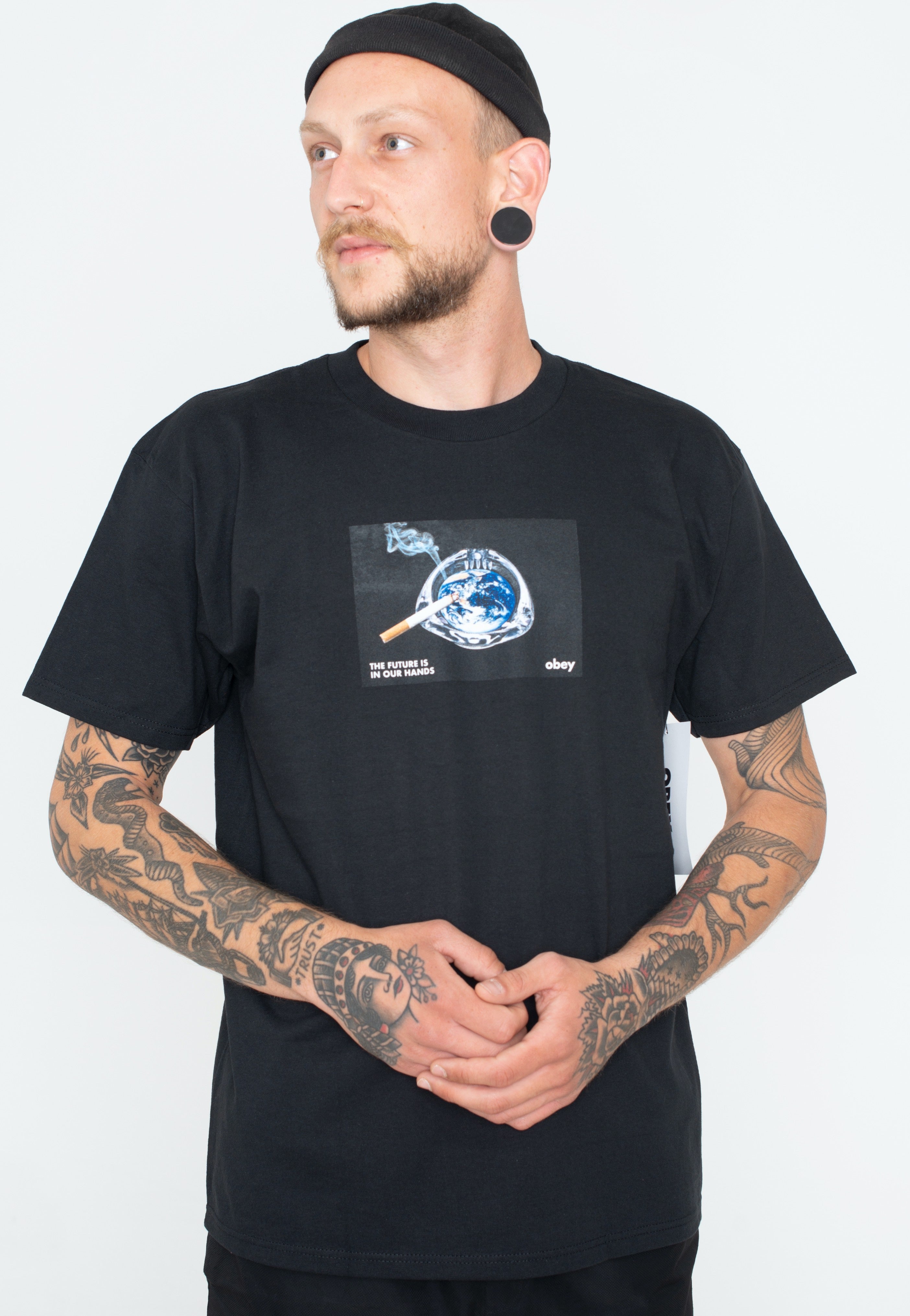 Obey - The Future Is In Our Hand Black - T-Shirt | Men-Image