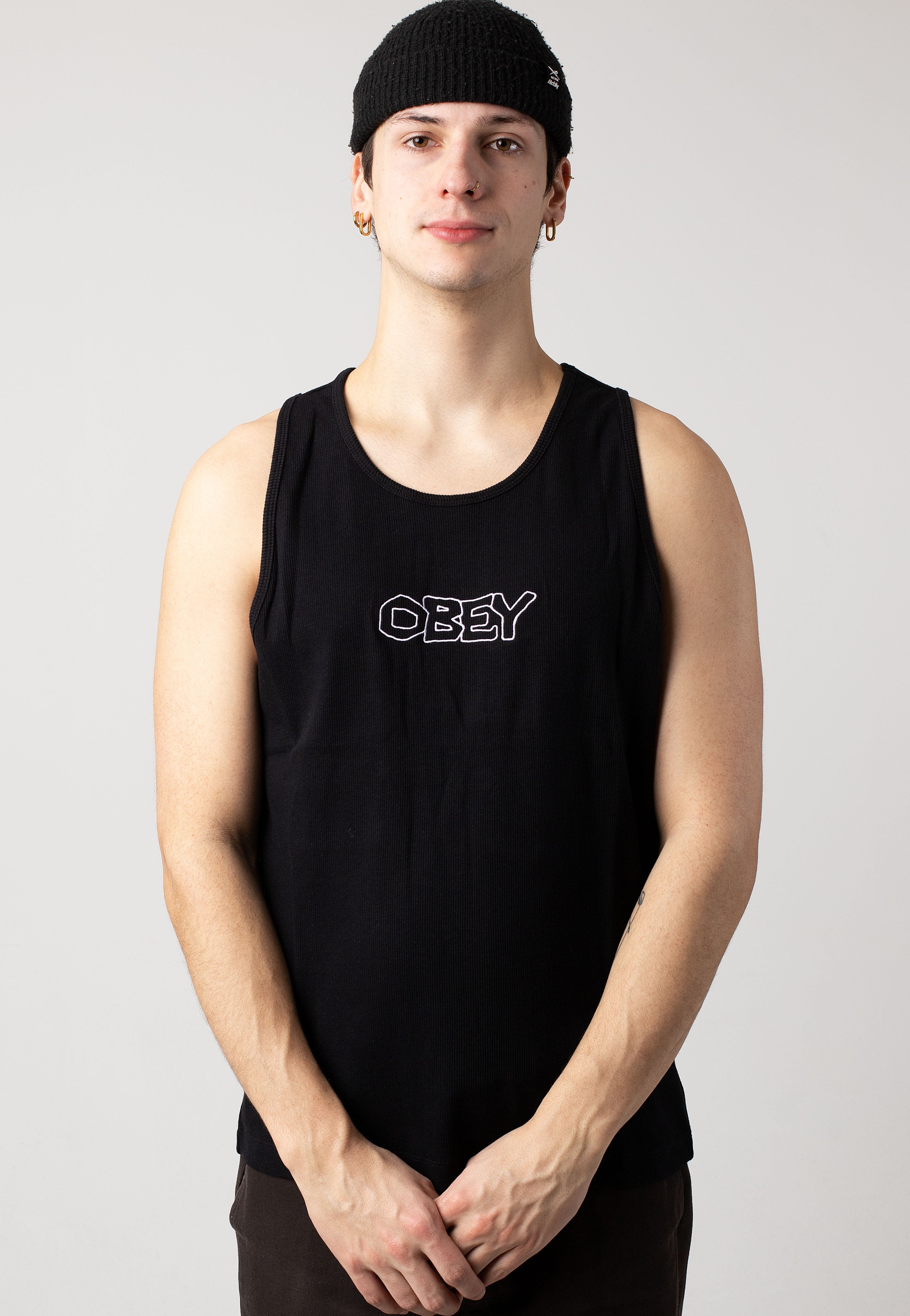 Obey - Trace Rib Black - Tank | Men-Image