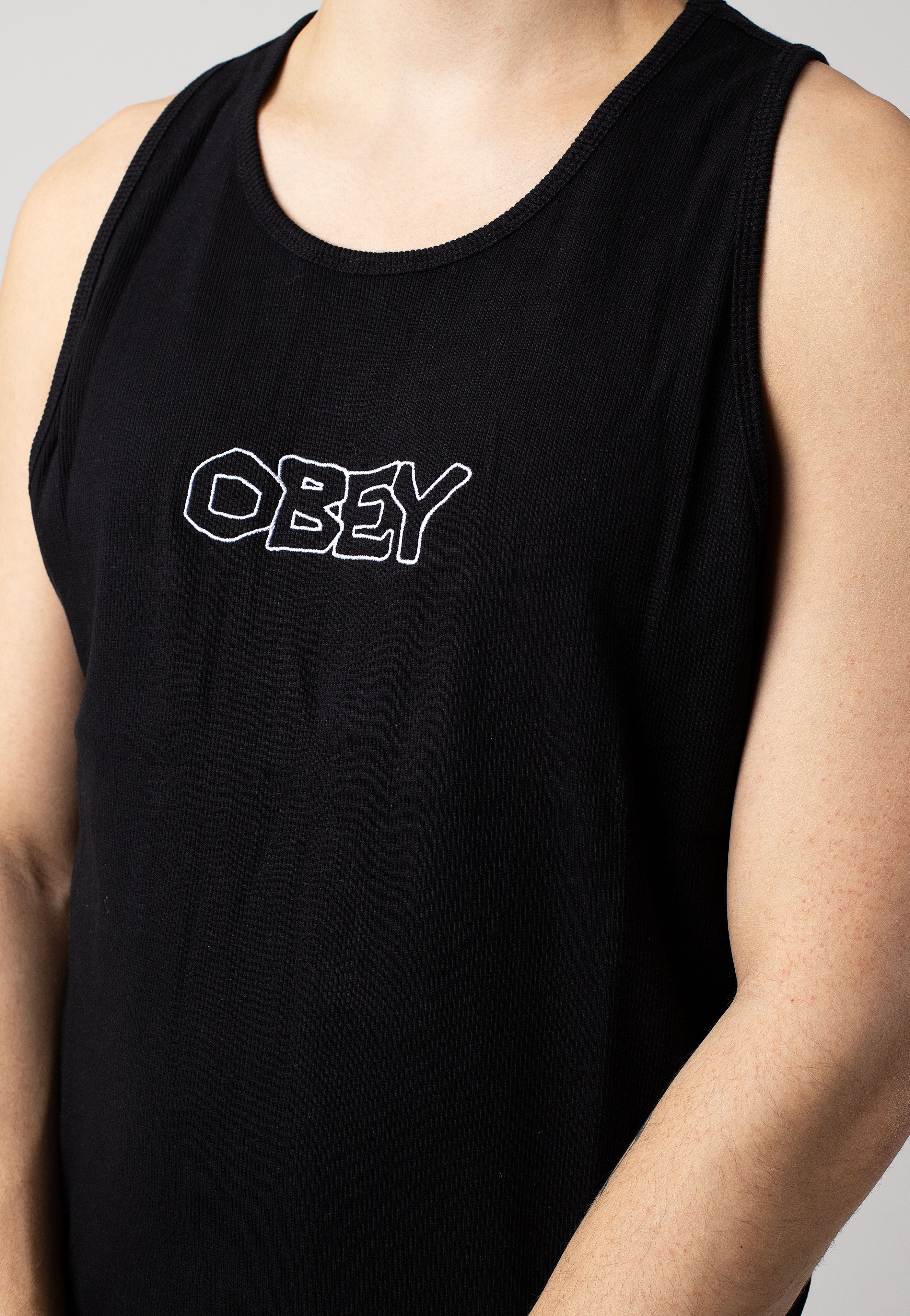 Obey - Trace Rib Black - Tank | Men-Image