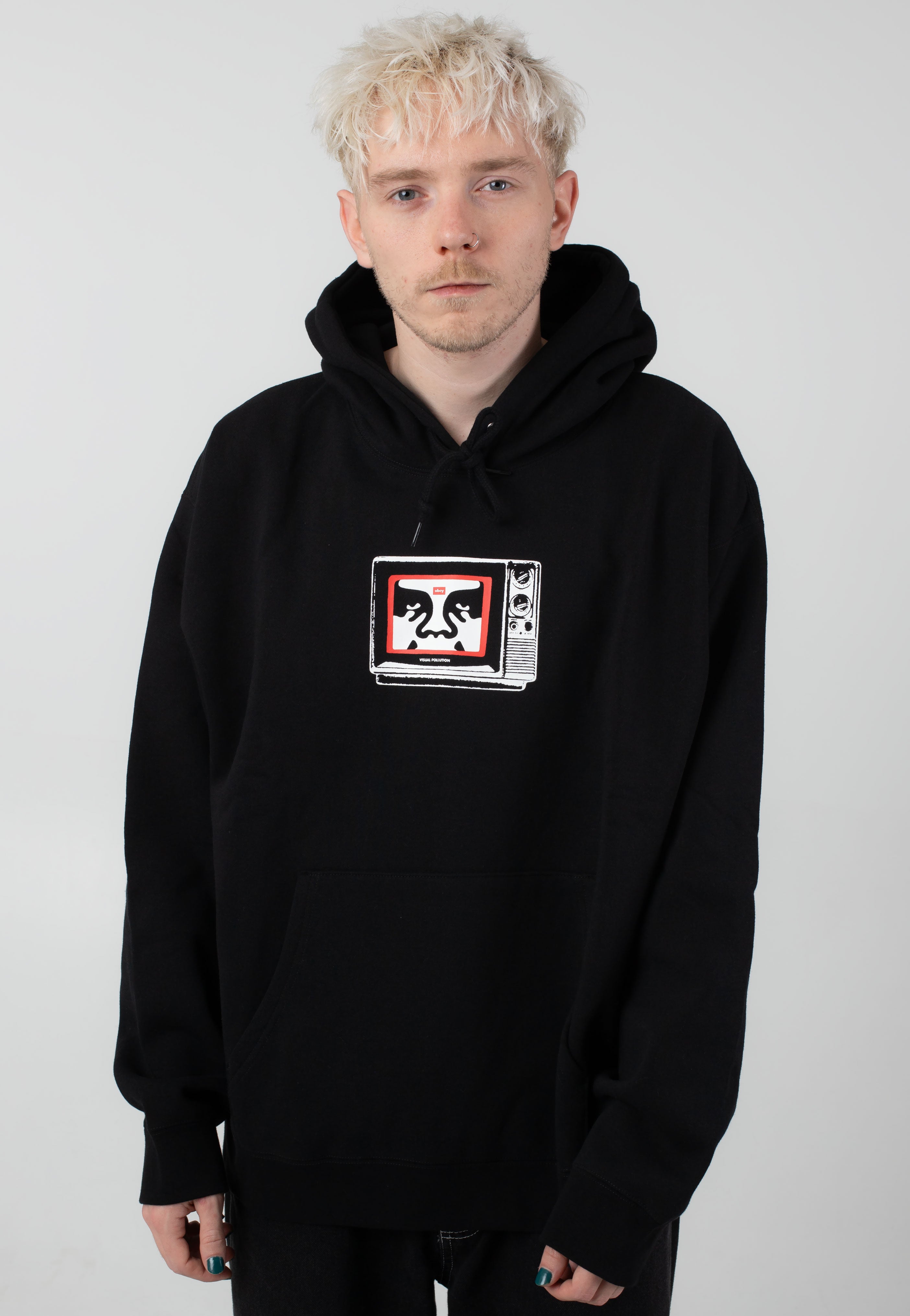 Obey - Tv Black - Hoodie | Men-Image