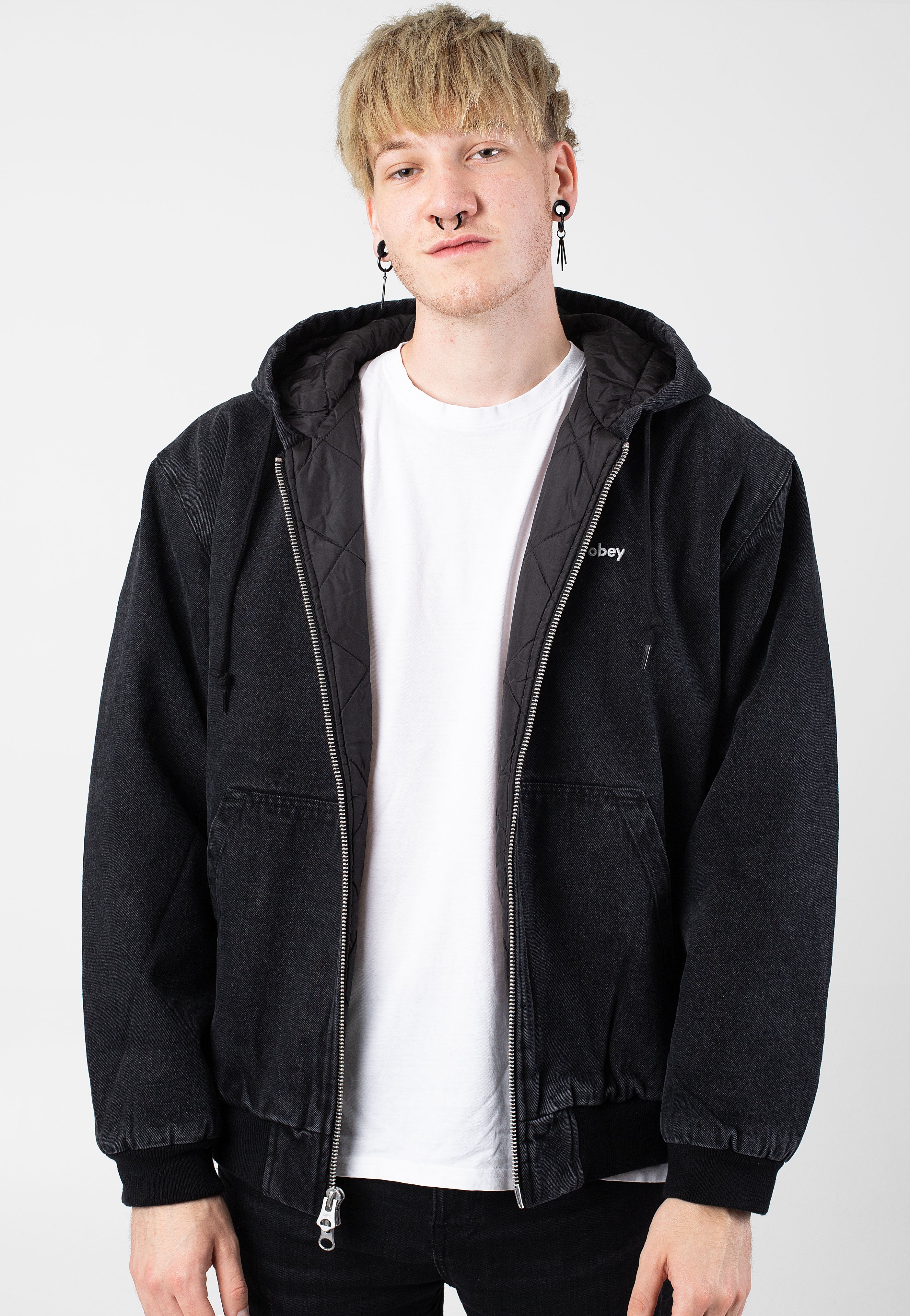 Obey - Wiltern Faded Black - Jacket | Men-Image