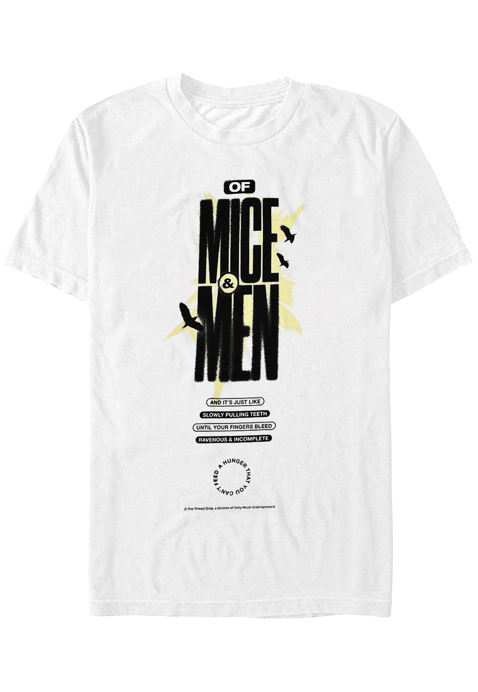 Of Mice & Men - Pulling Teeth White - T-Shirt | Neutral-Image