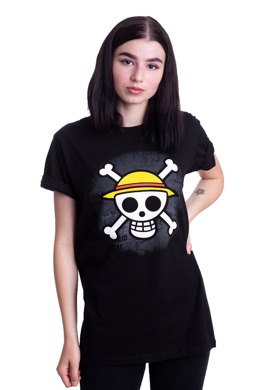 One Piece - Skull With Map - T-Shirt | Women-Image