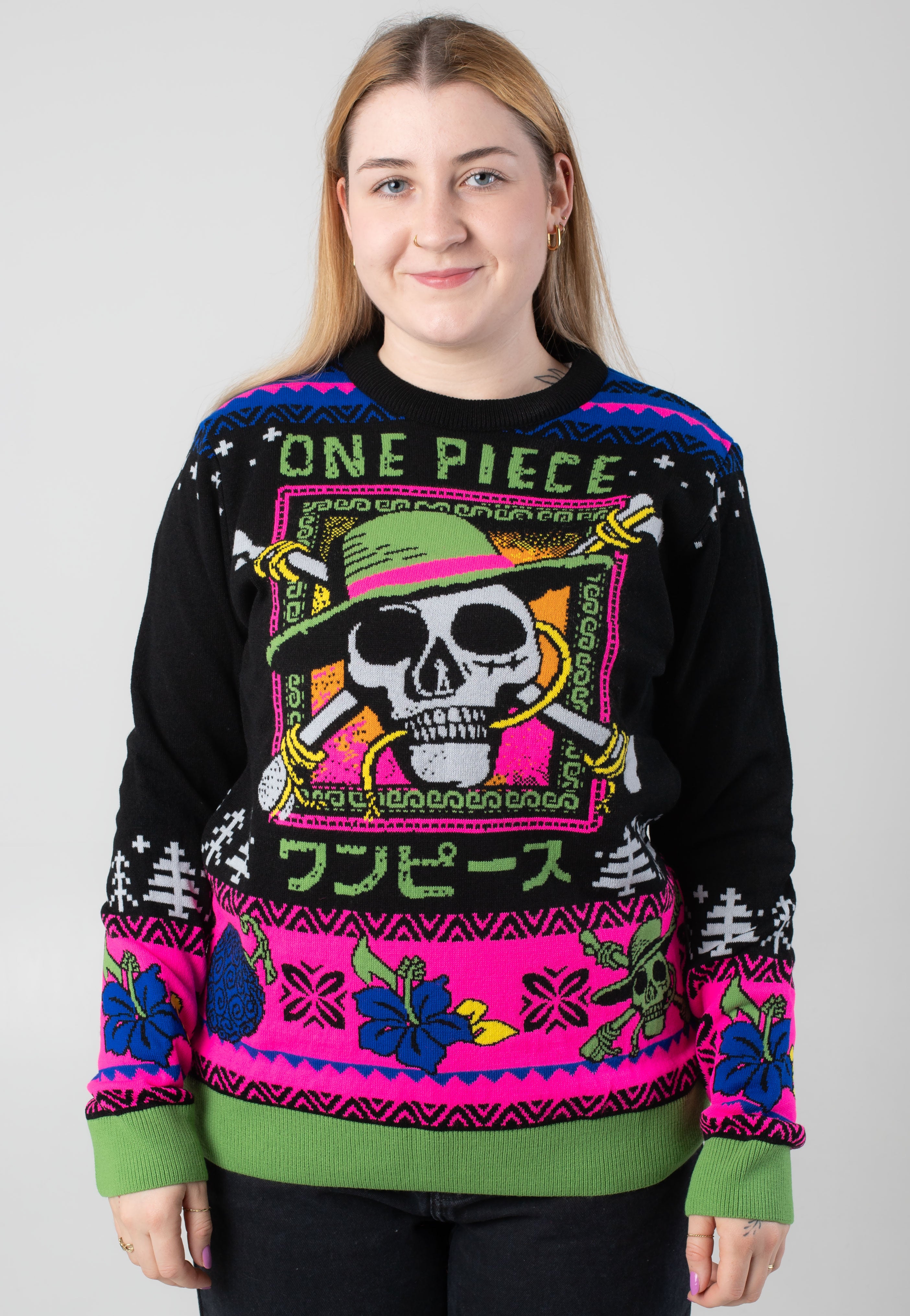 One Piece - Skull Xmas Knit - Pullover | Women-Image