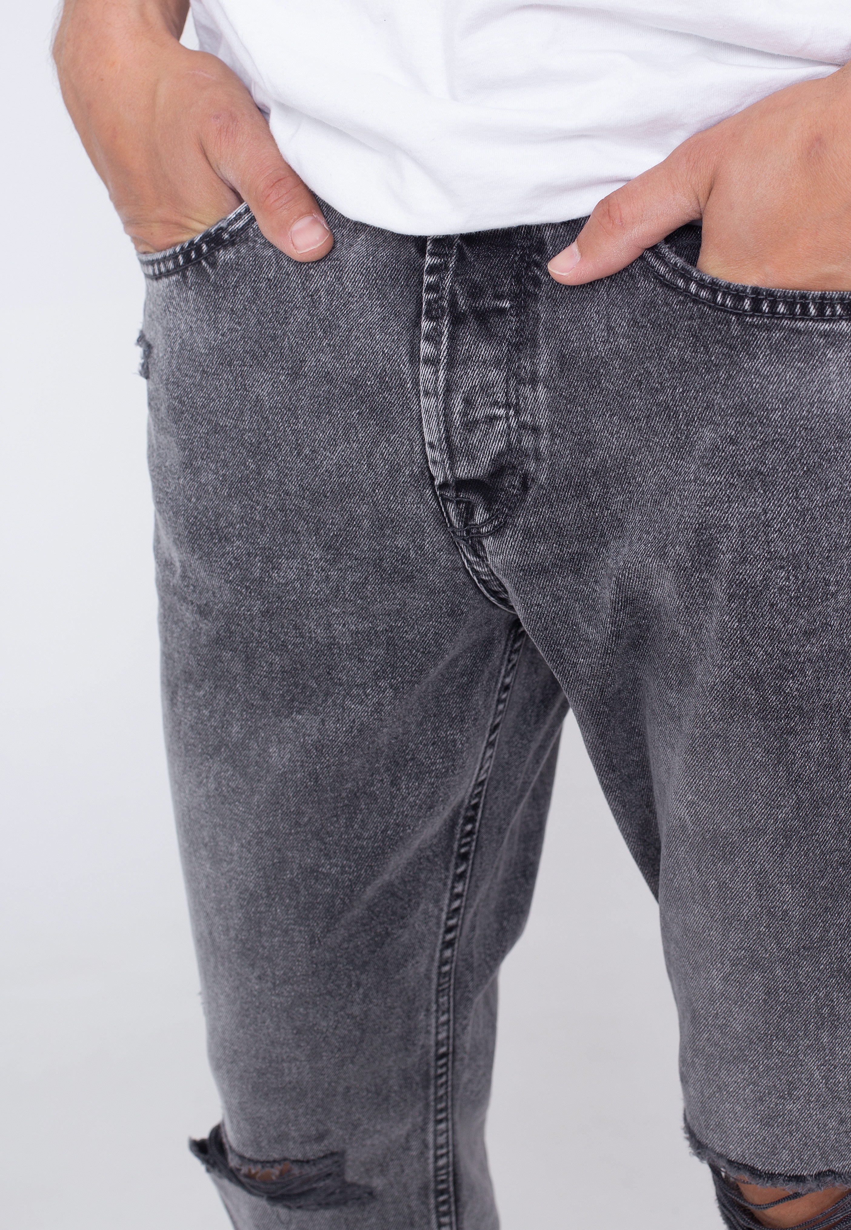 Only & Sons - Avi Beam Crop Grey Denim - Jeans | Men-Image