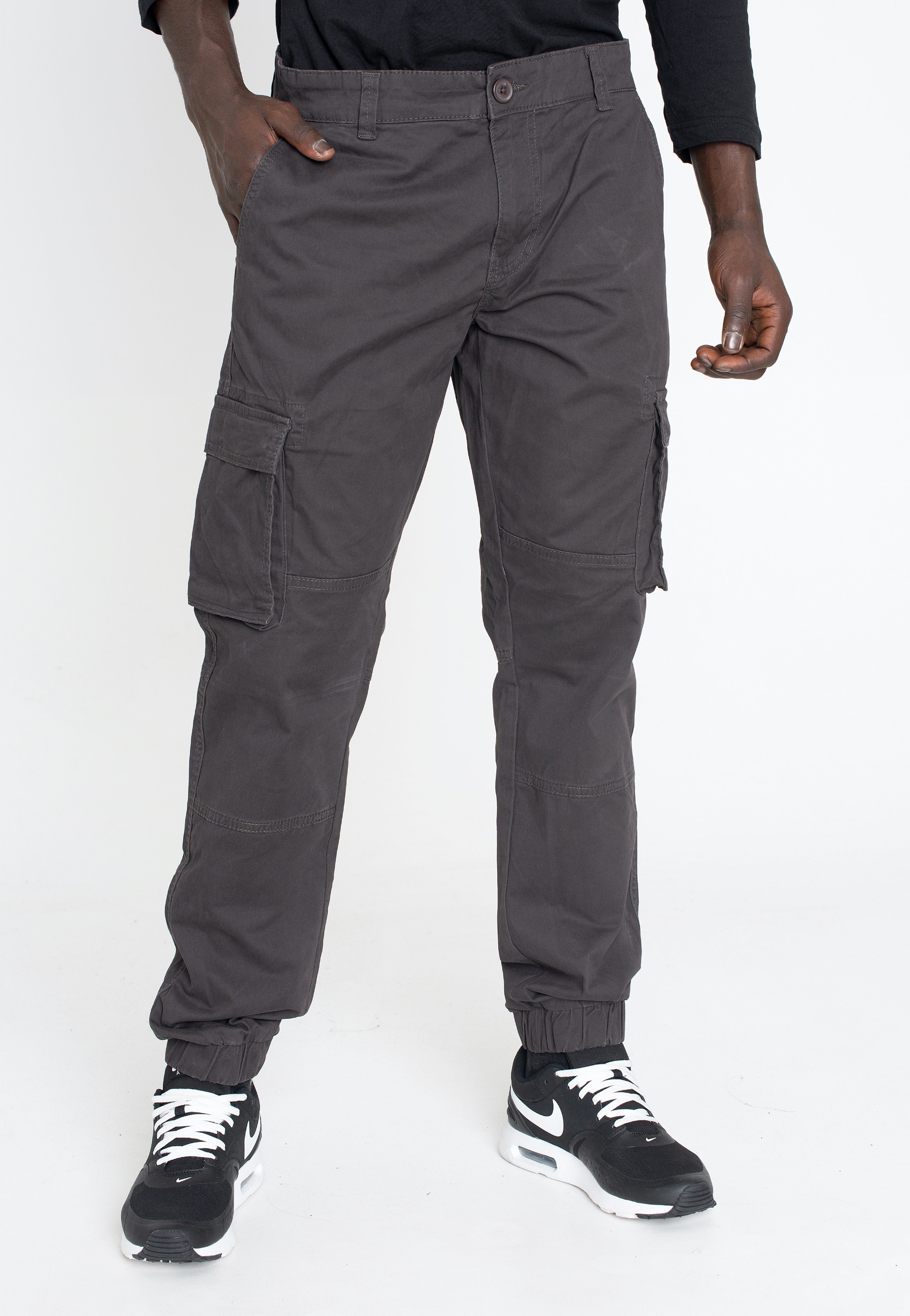 Only & Sons - Cam Stage Cargo Cuff Licorice - Pants | Men-Image