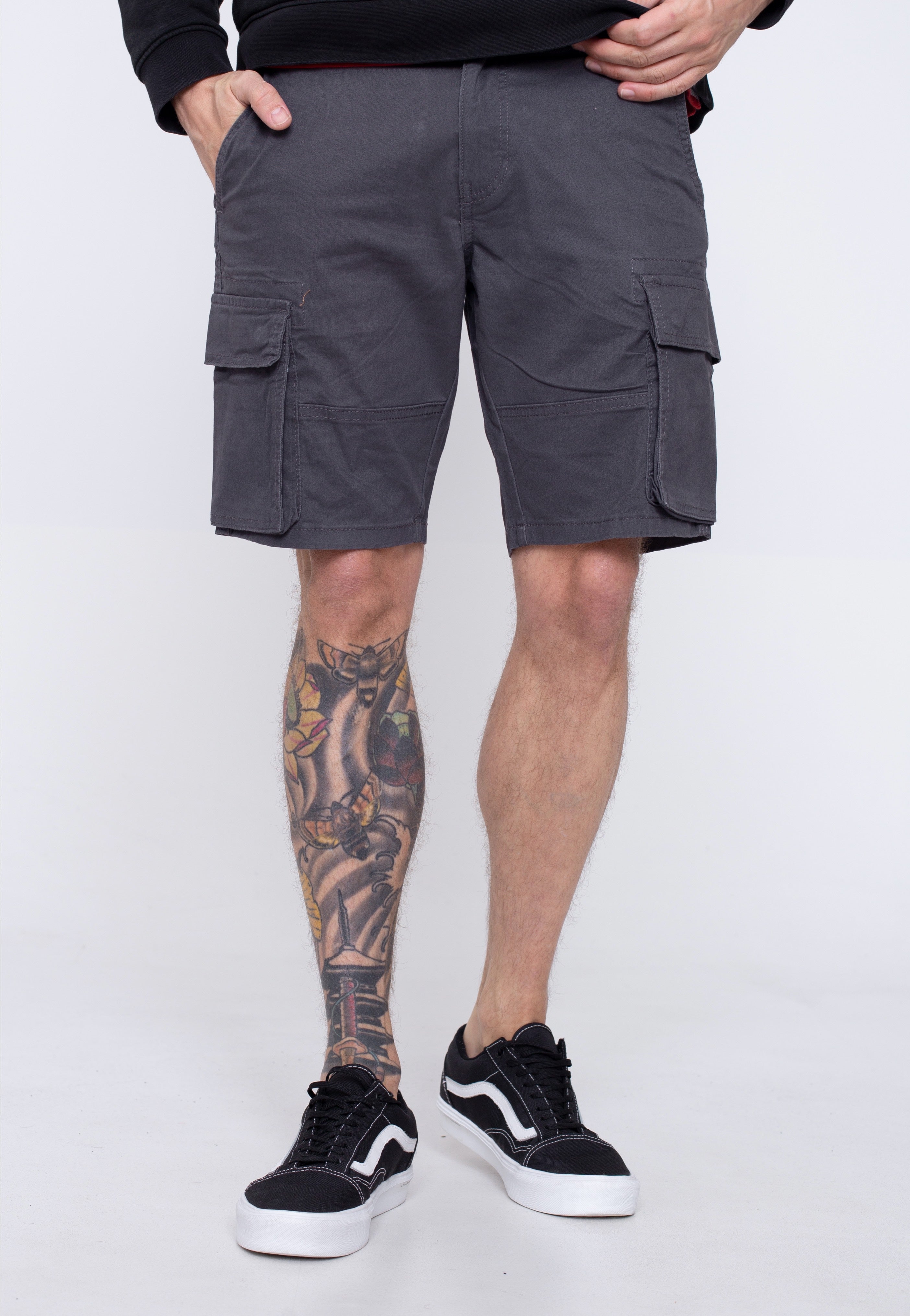 Only & Sons - Cam Stage Cargo Grey Pinstripe - Shorts | Men-Image