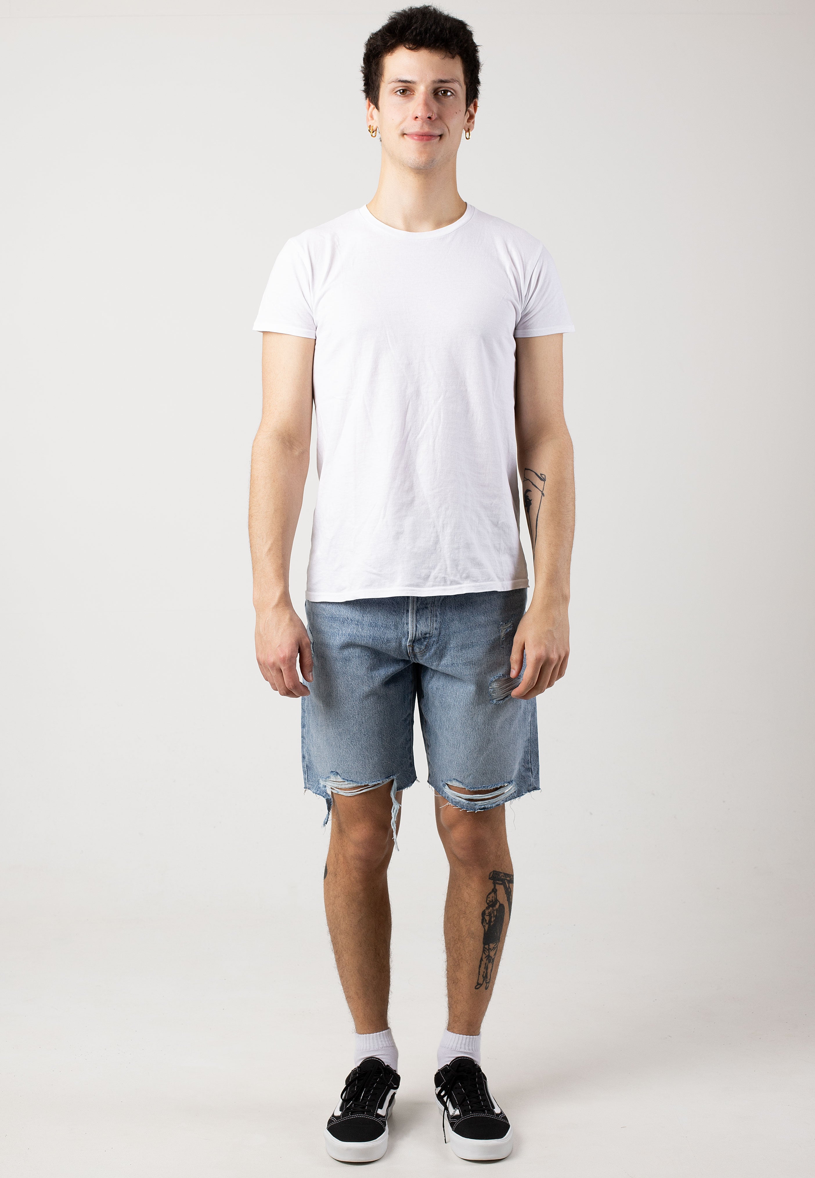 Only & Sons - Edge Destroy Light Blue Denim - Shorts | Men-Image