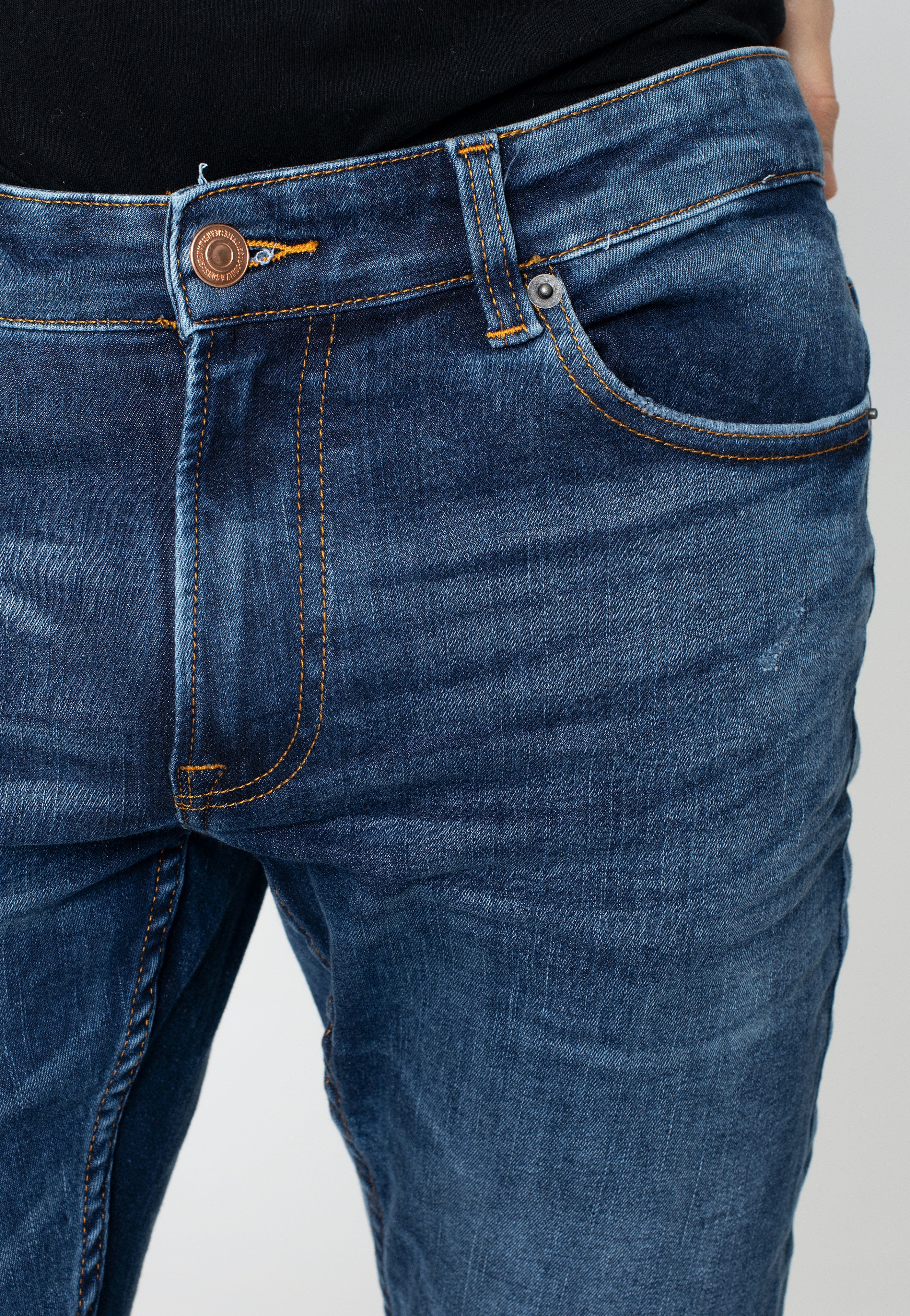 Only & Sons - Loom Slim Dark Blue - Jeans | Men-Image